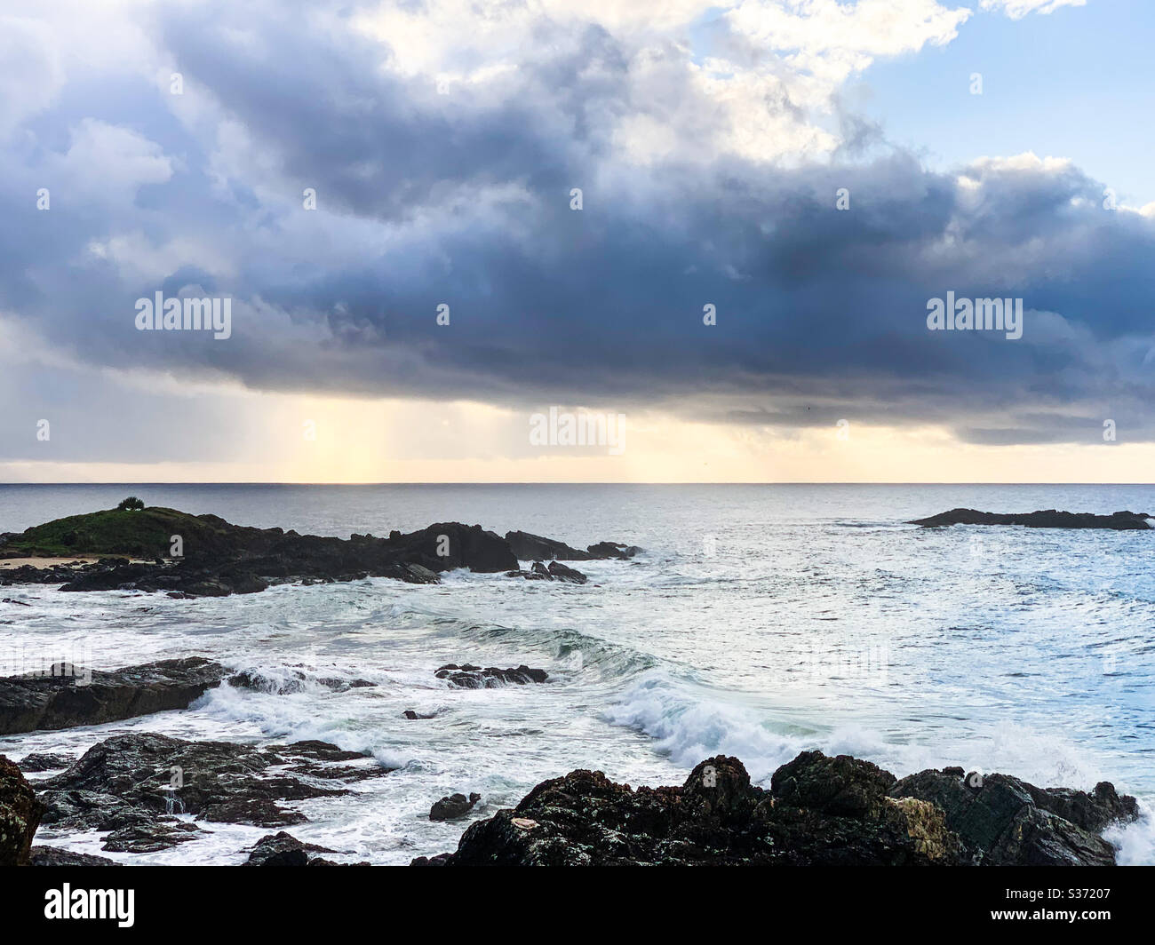 Clouds and surf - Smartphone Captured Stock Image