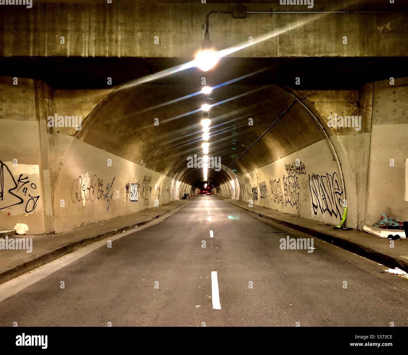 2nd Street Tunnel Downtown Los Angeles CA June 2020 Stock Photo Alamy