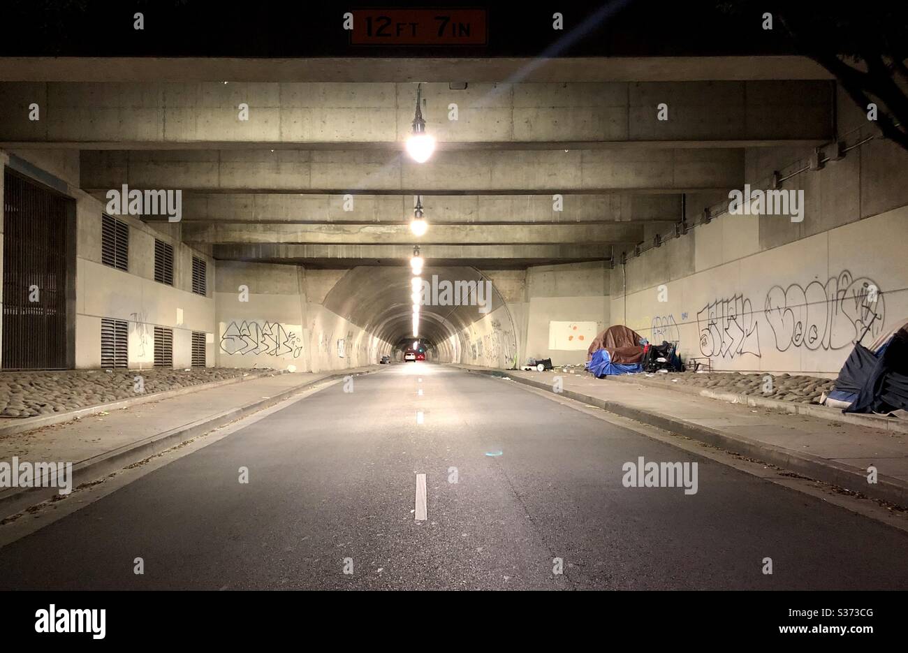 2nd Street Tunnel Downtown Los Angeles CA June 2020 Stock Photo Alamy