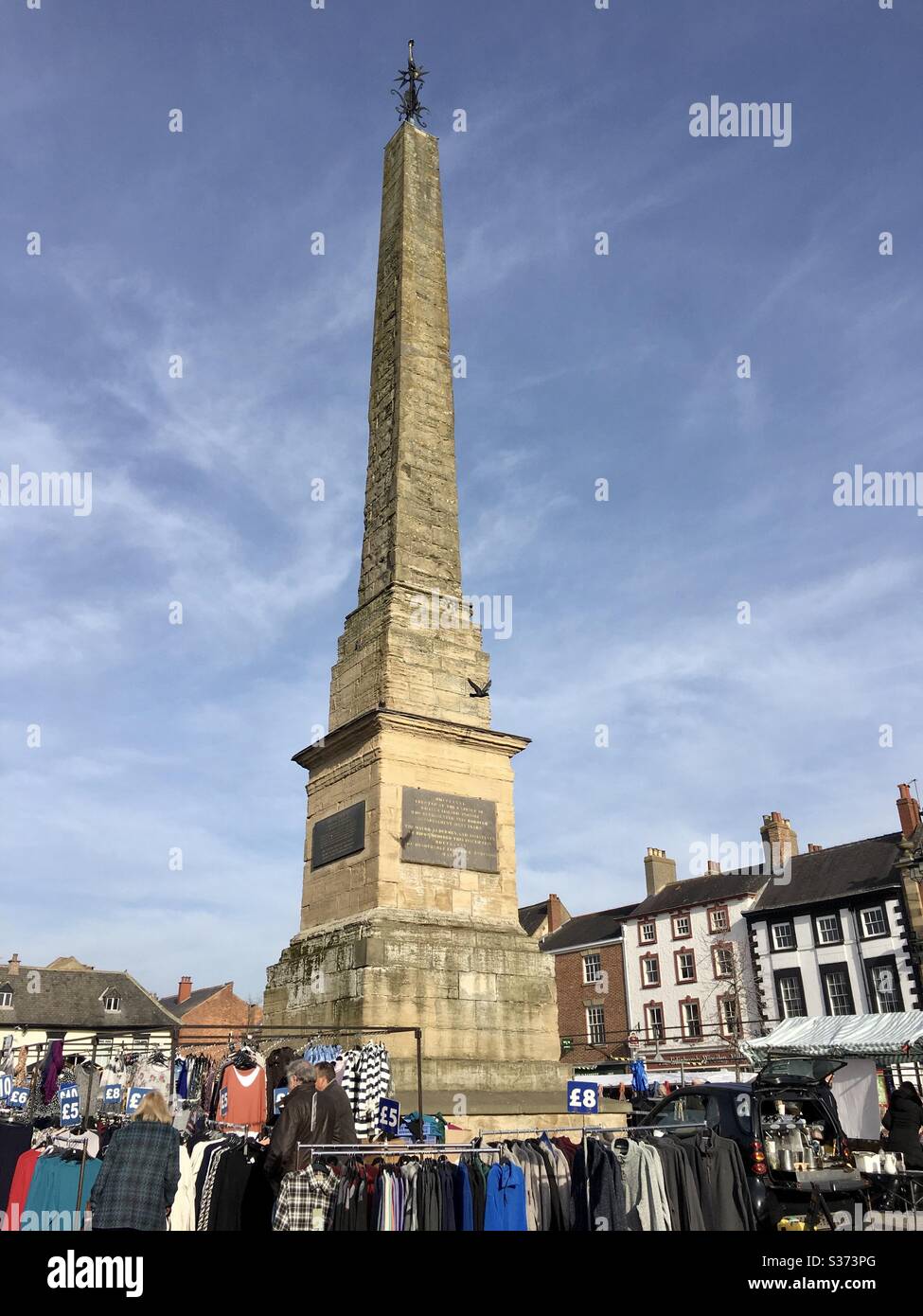 Ripon market town, Yorkshire, United Kingdom - Smartphone Captured Stock Image