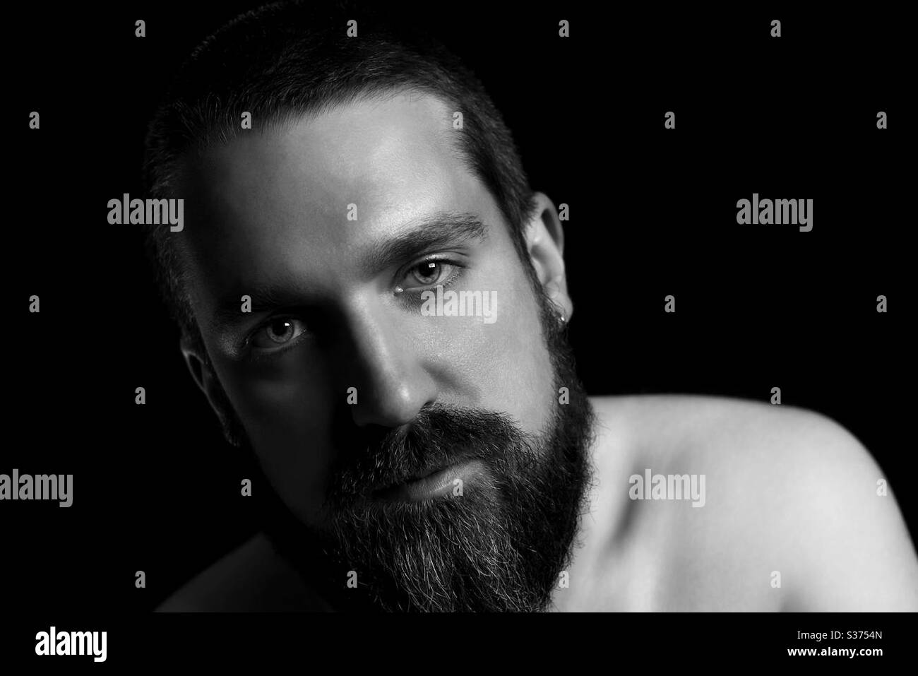 Bearded Man Portrait - Smartphone Captured Stock Image