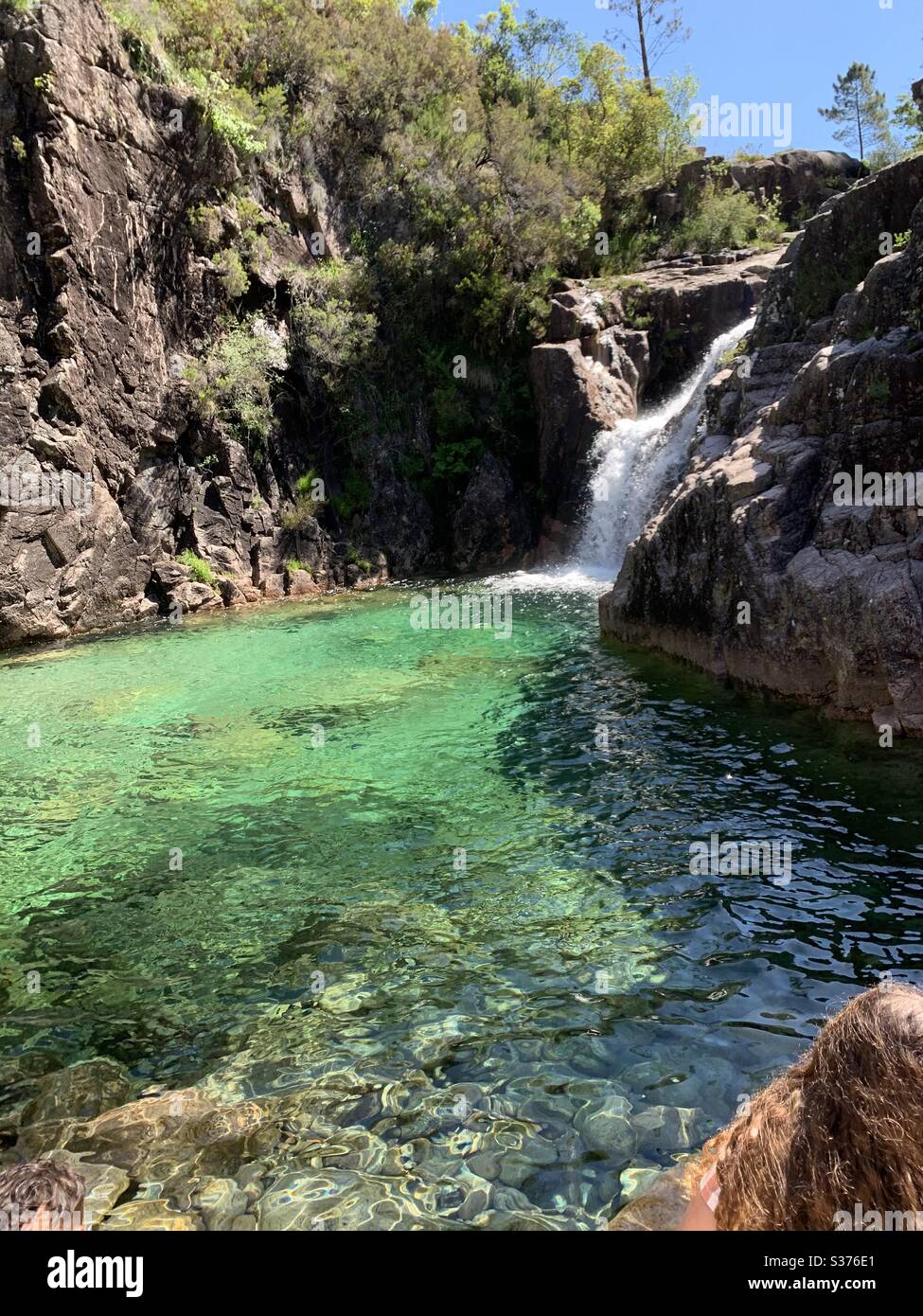Waterfall with crystal water !! Stock Photo Alamy