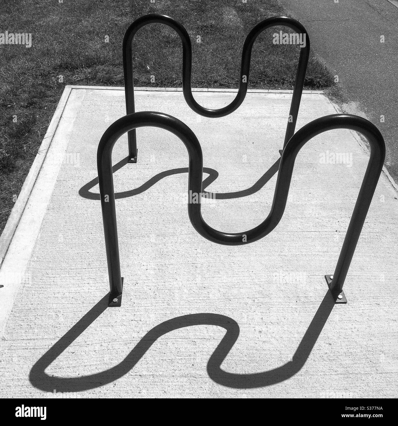 Bike Rack - Smartphone Captured Stock Image