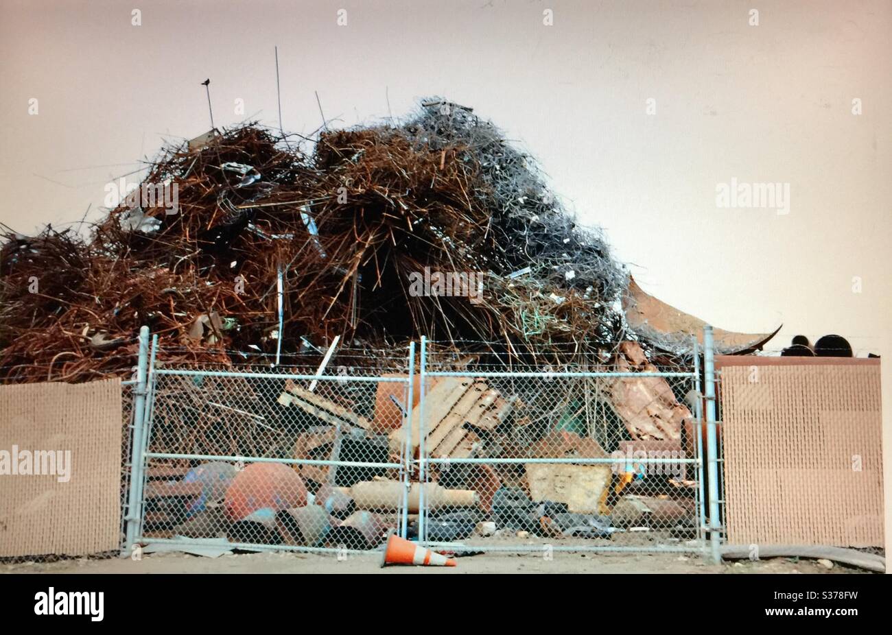 Calgary, Alberta, scrap metal, recycling, reuse , heap, junk Stock