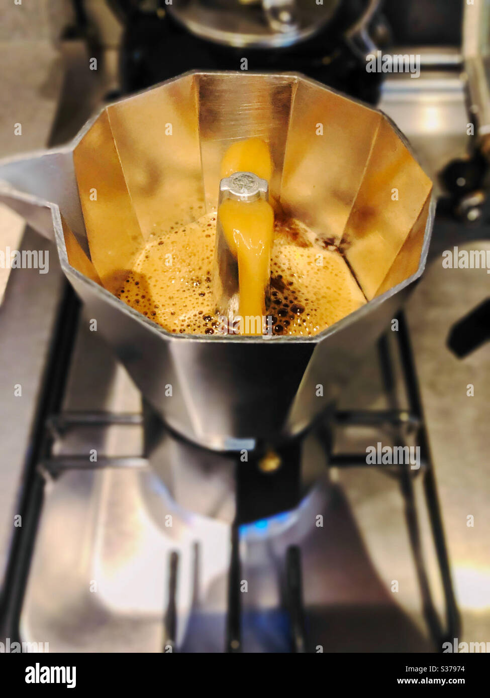 Italian coffee espresso maker Stock Photo