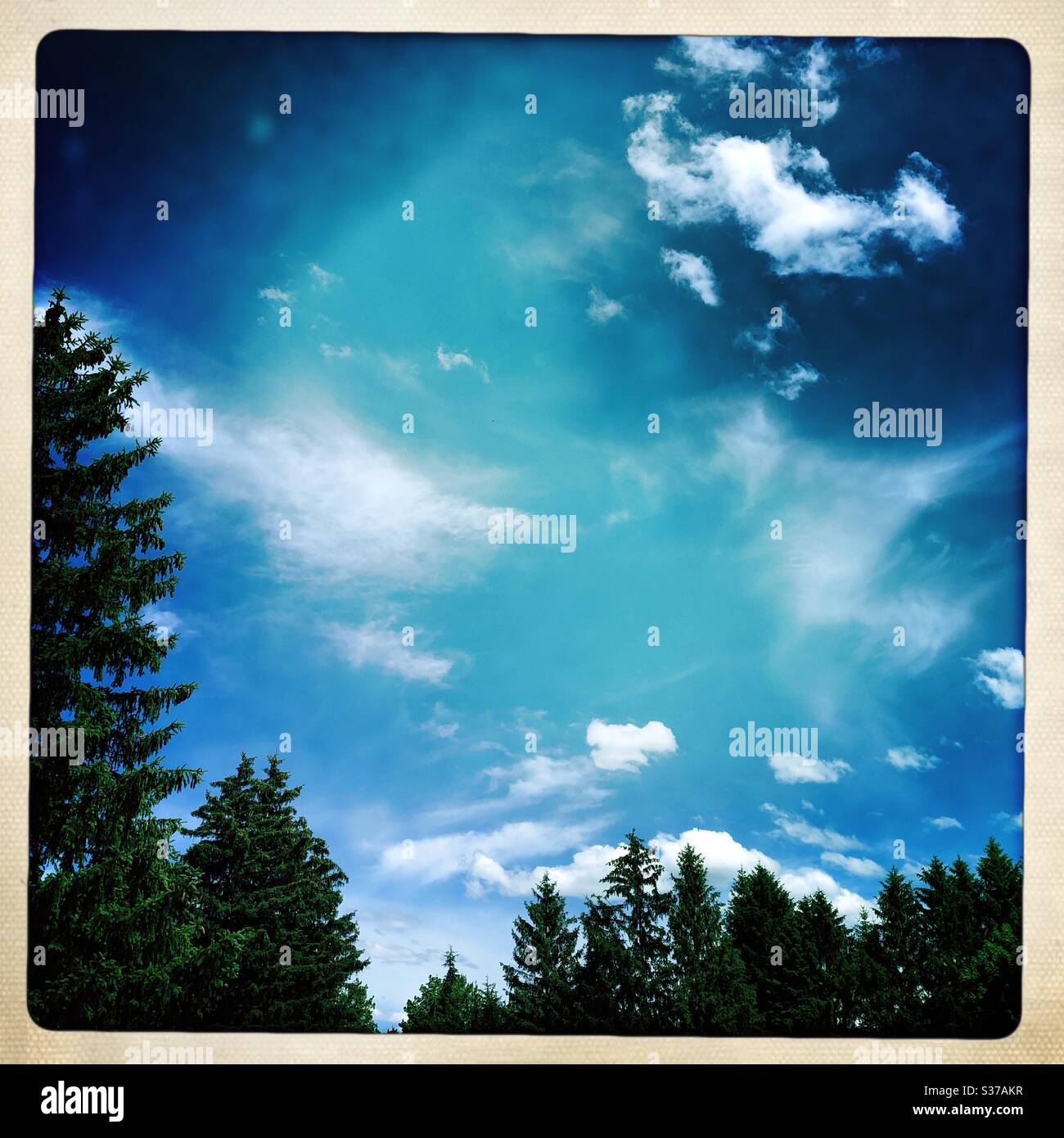 Beautiful Summer skies Stock Photo