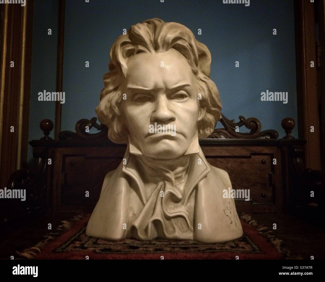 A bust of composer Ludwig Van Beethoven Stock Photo