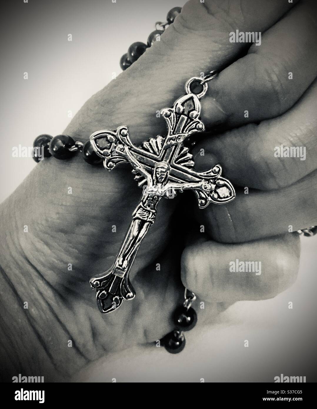 Rosary as Spiritual weapon Stock Photo Alamy