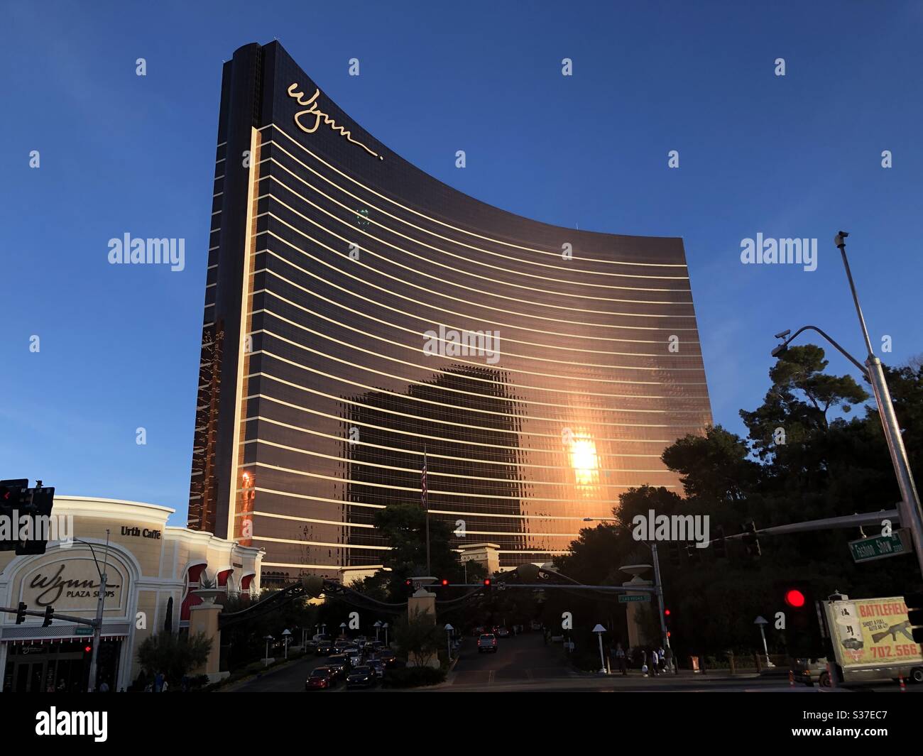 Wynn Las Vegas sunset Stock Photo
