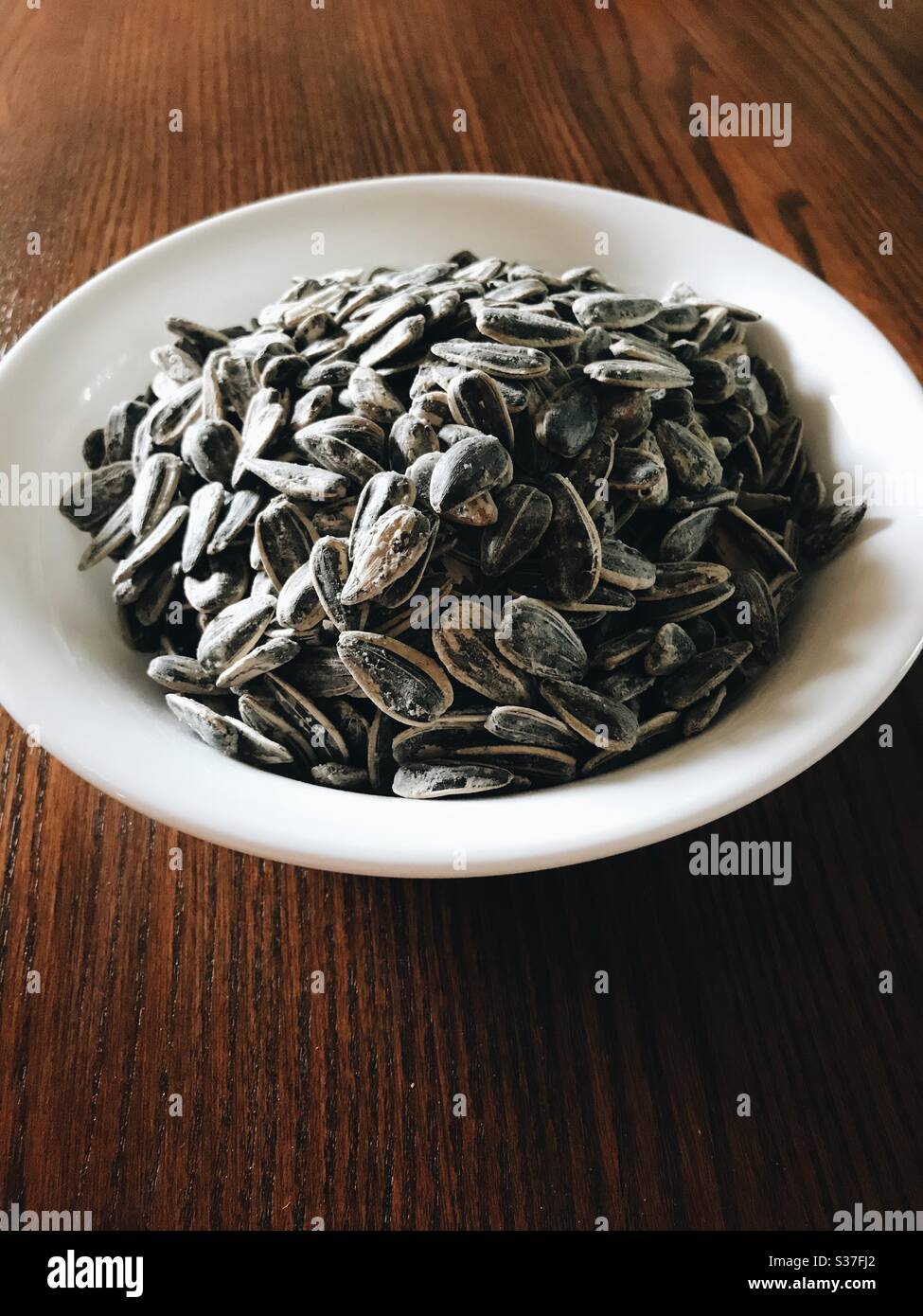 Bowl of Sunflower seeds Stock Photo