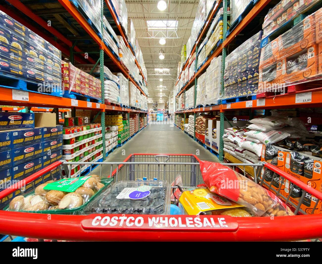 warehouse shopping cart - Smartphone Captured Stock Image