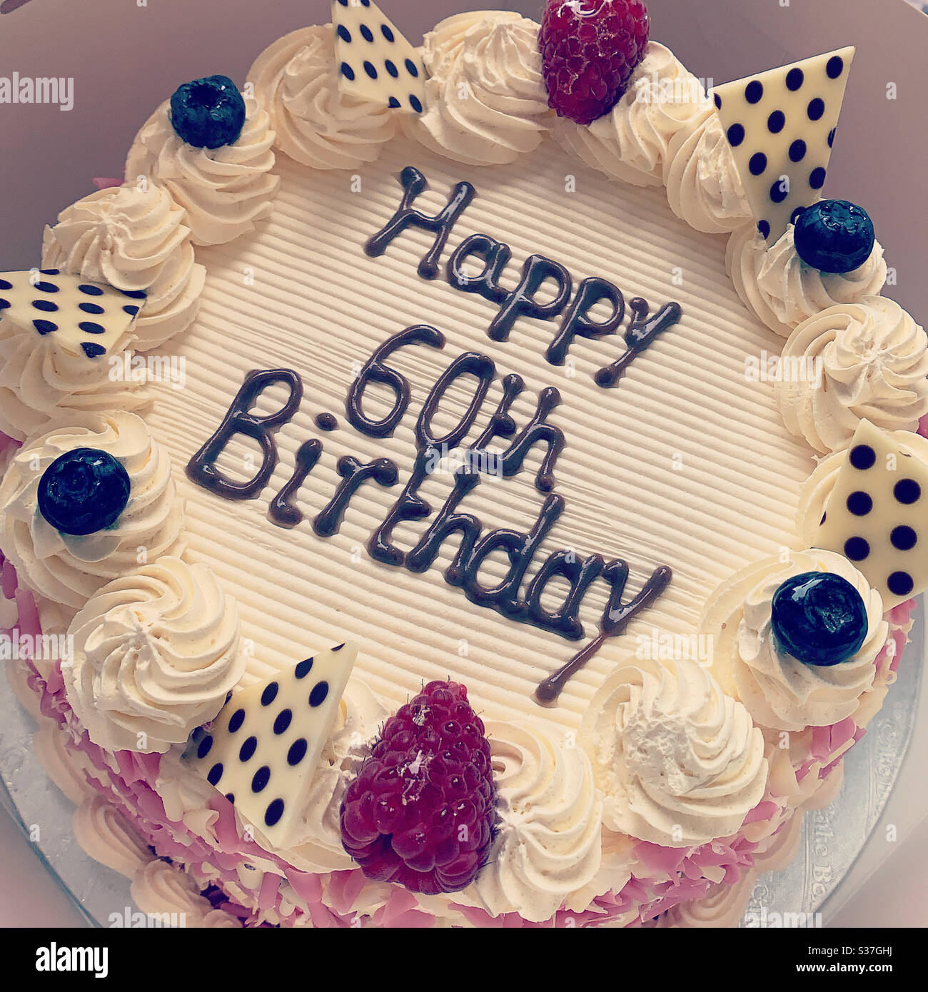 60th Birthday Cake High Resolution Stock Photography And Images Alamy