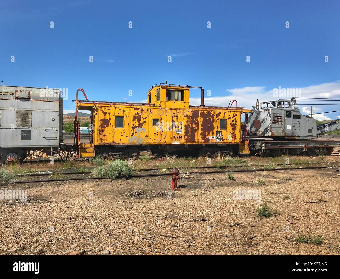 Old caboose hi-res stock photography and images - Alamy