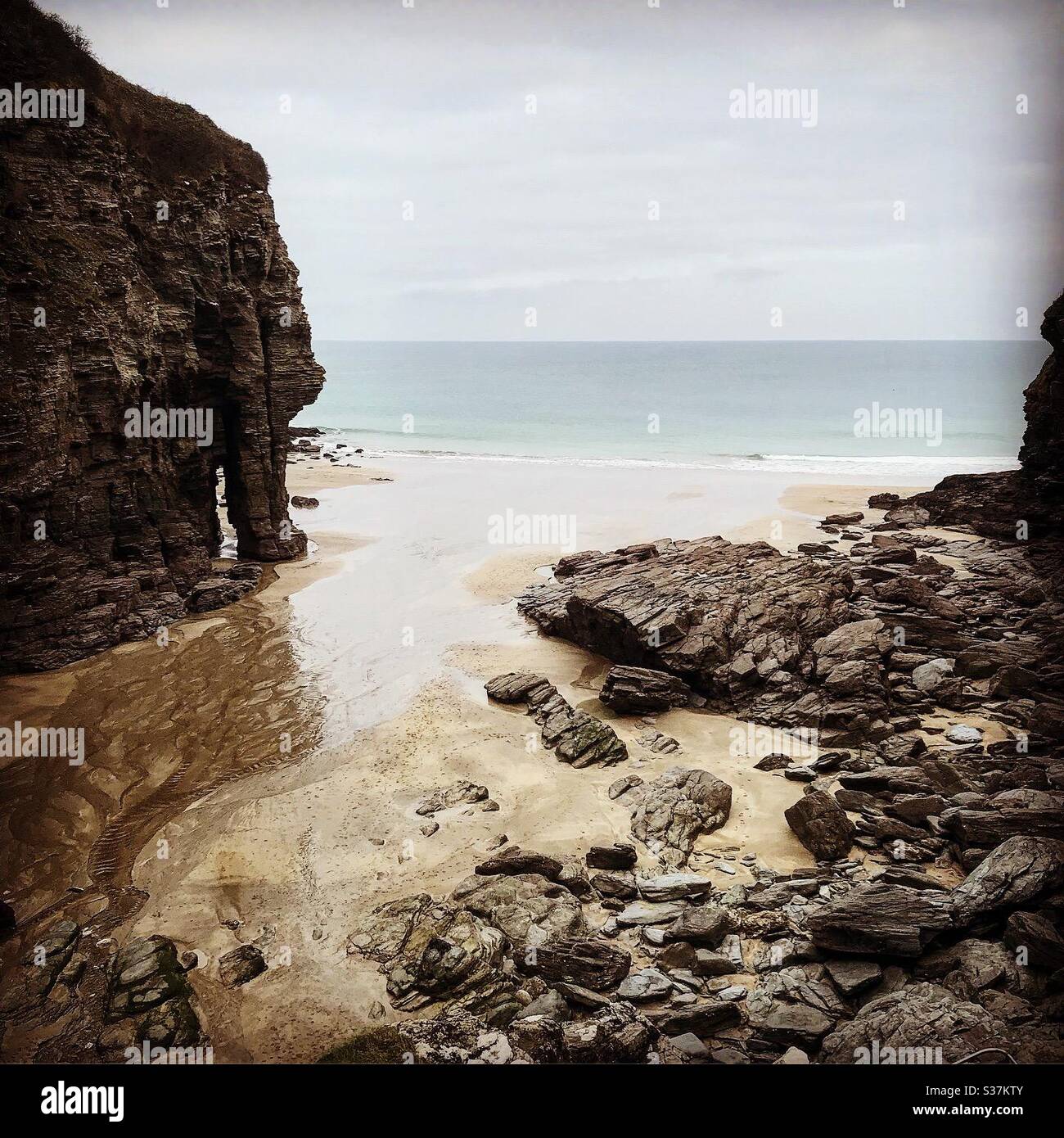 Bossiney beach, Cornwall Stock Photo Alamy