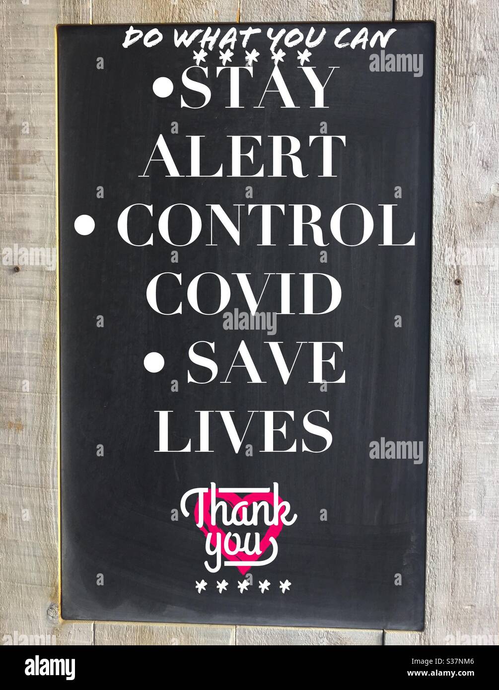 Covid can do - Smartphone Captured Stock Image