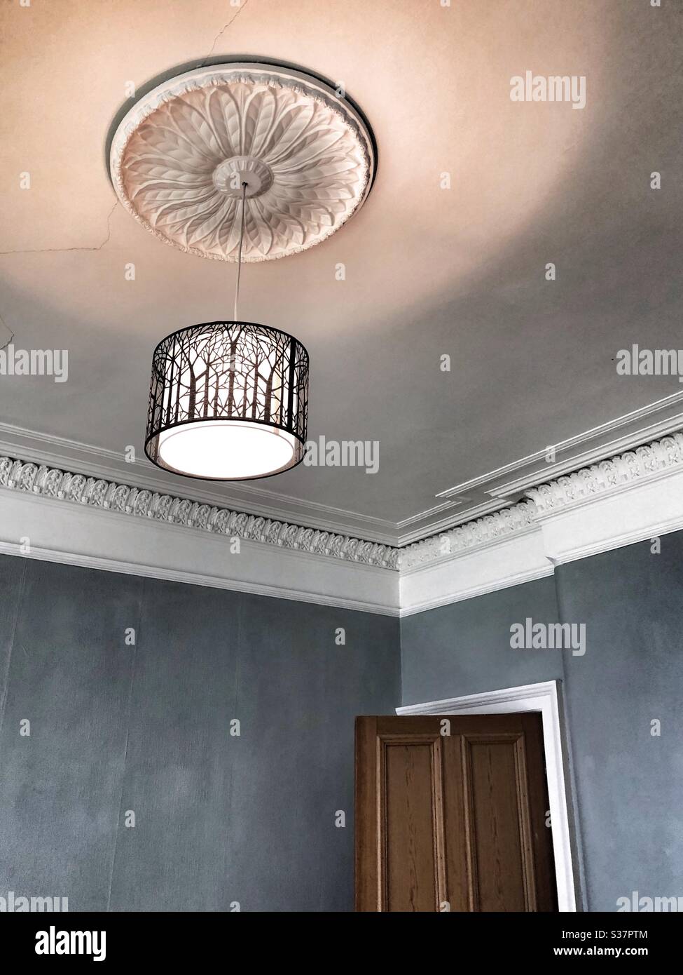Front room ceiling - Smartphone Captured Stock Image