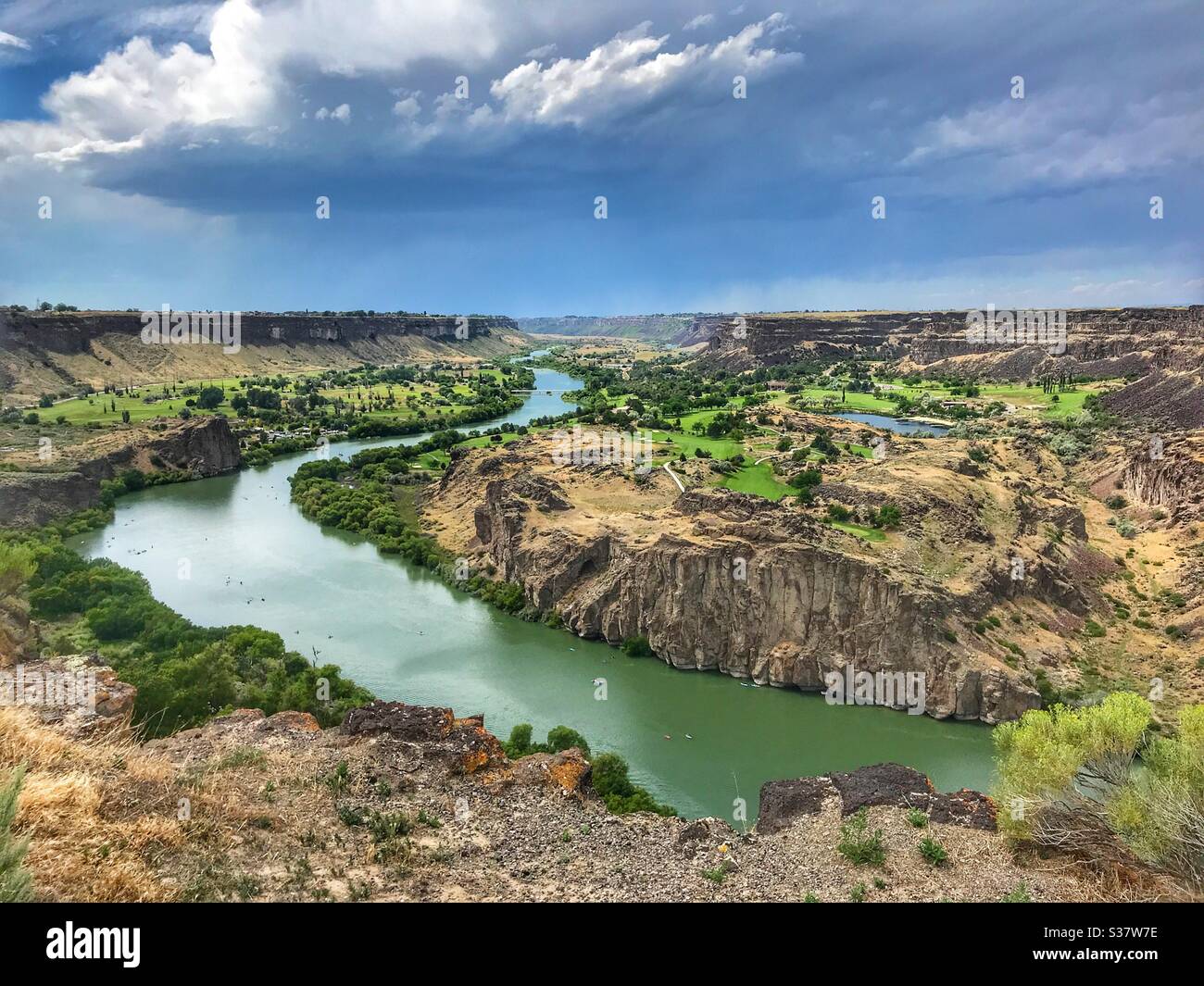 Snake River in Twin Falls Idaho Stock Photo Alamy