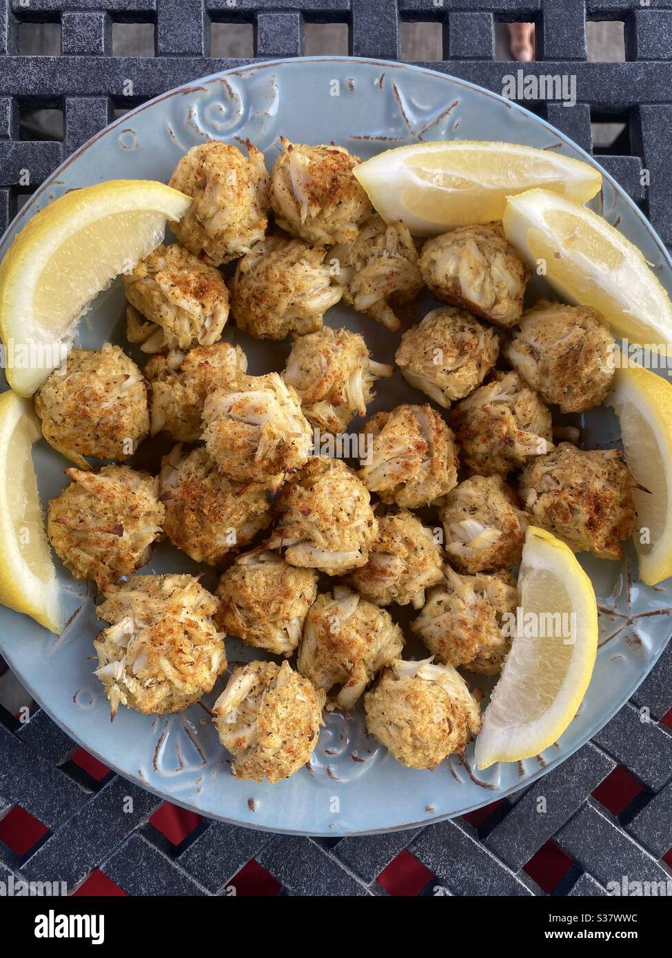 Mini Crab Cakes Stock Photo Alamy
