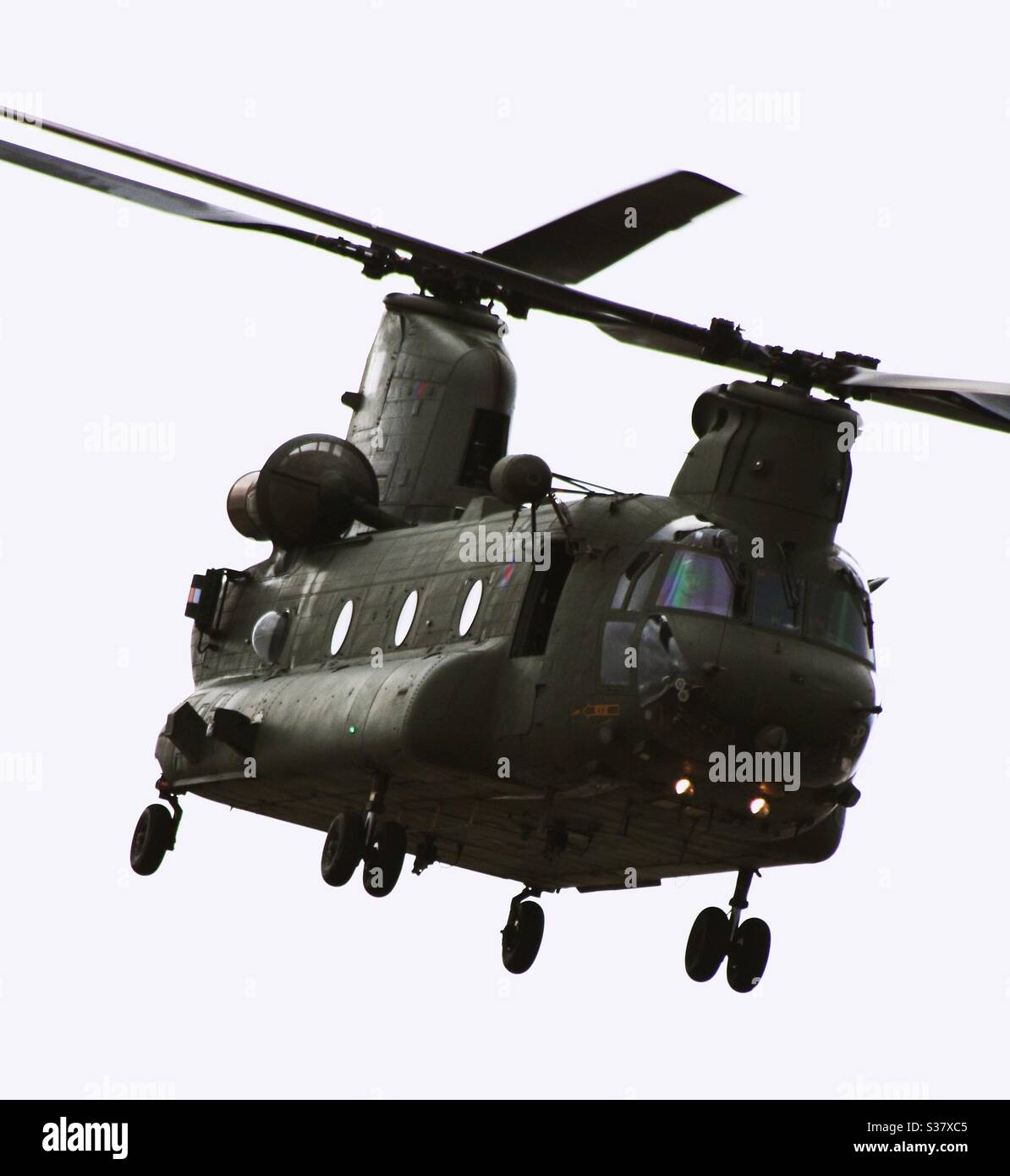 Chinook helicopter display - Smartphone Captured Stock Image