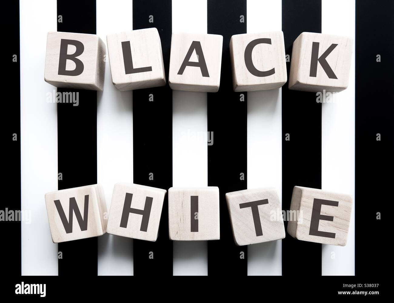 black and white together in perfect harmony concept - Smartphone Captured Stock Image