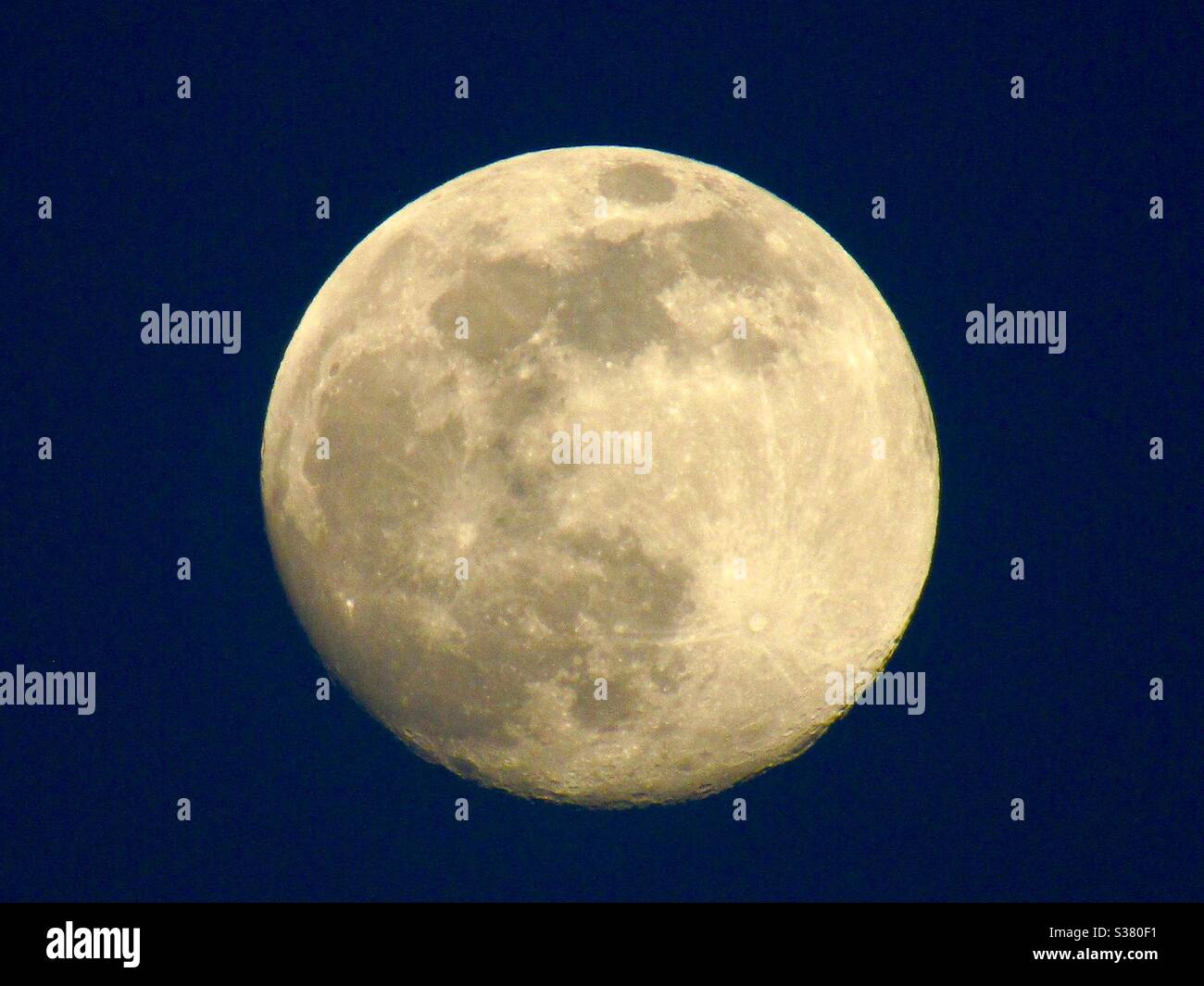 Supermoon 2020 - Smartphone Captured Stock Image