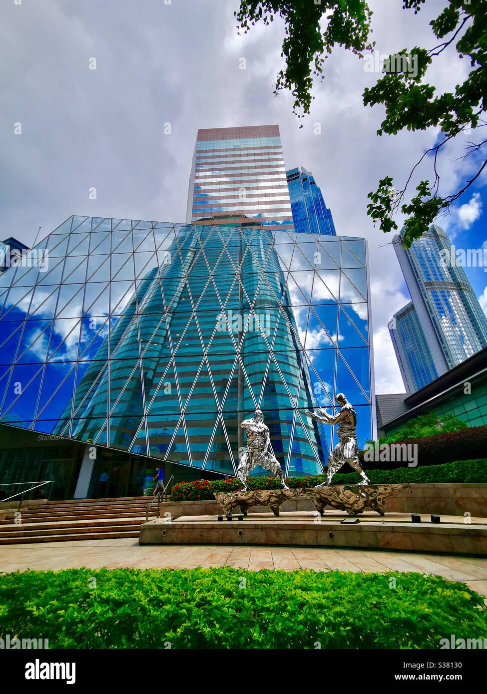 Standard chartered bank exchange square hires stock photography and