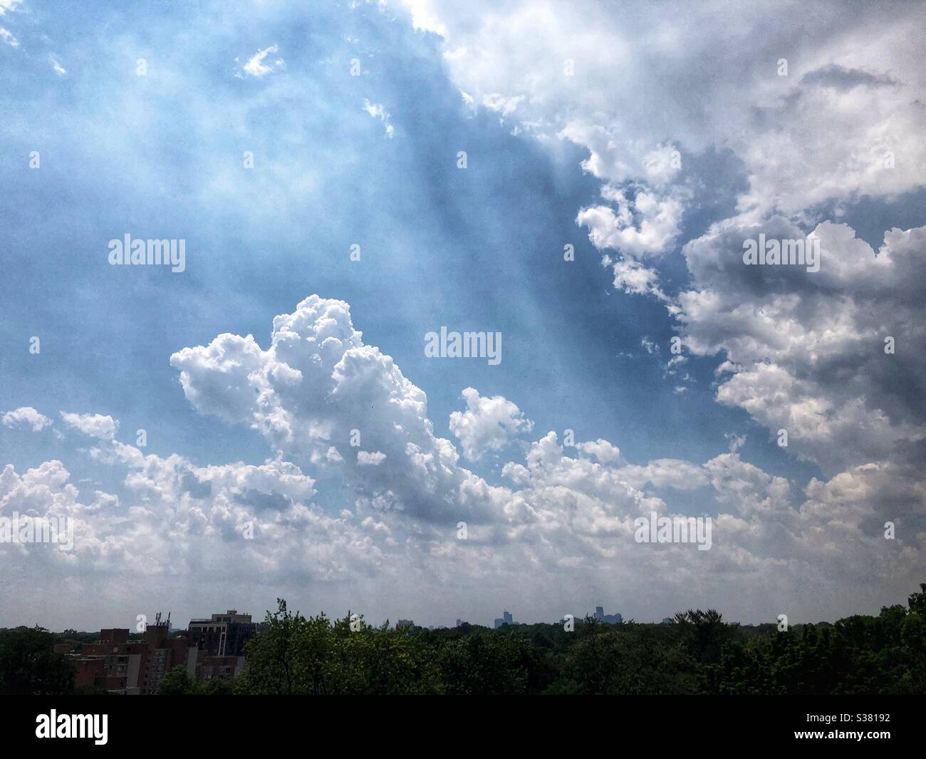 Skyscape after a storm. Stock Photo