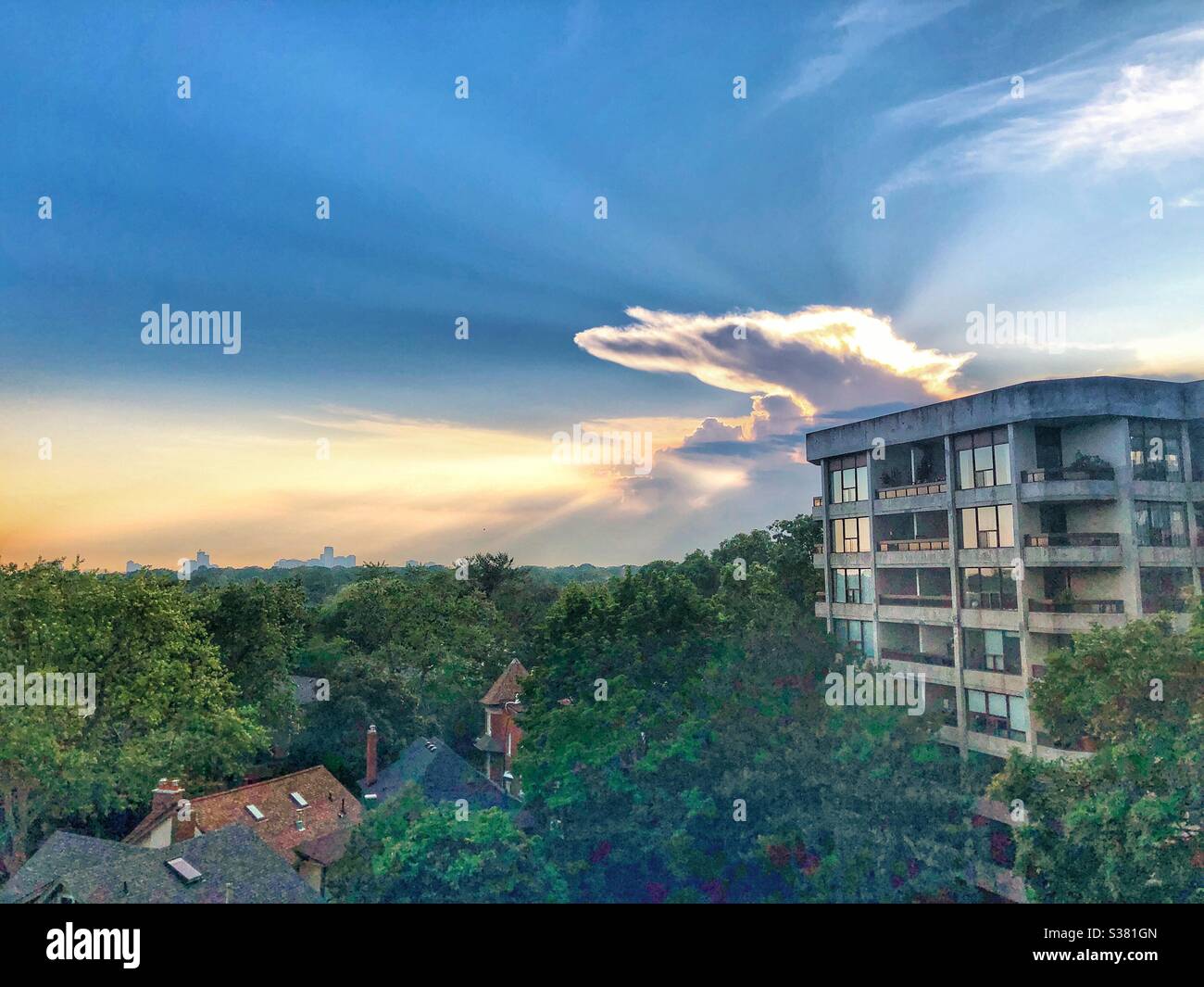 A beautiful evening sky. - Smartphone Captured Stock Image