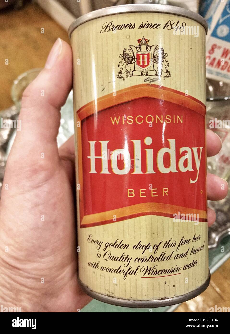 Christmas in Wisconsin with “Wisconsin Holiday Beer”! - Smartphone Captured Stock Image