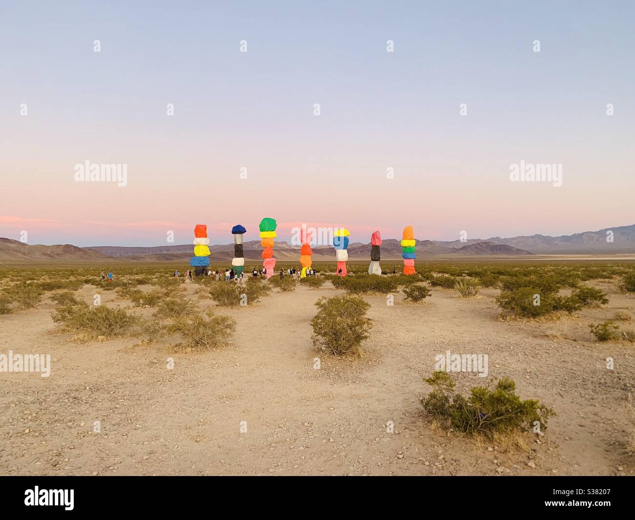 seven magic mountains Stock Photo Alamy