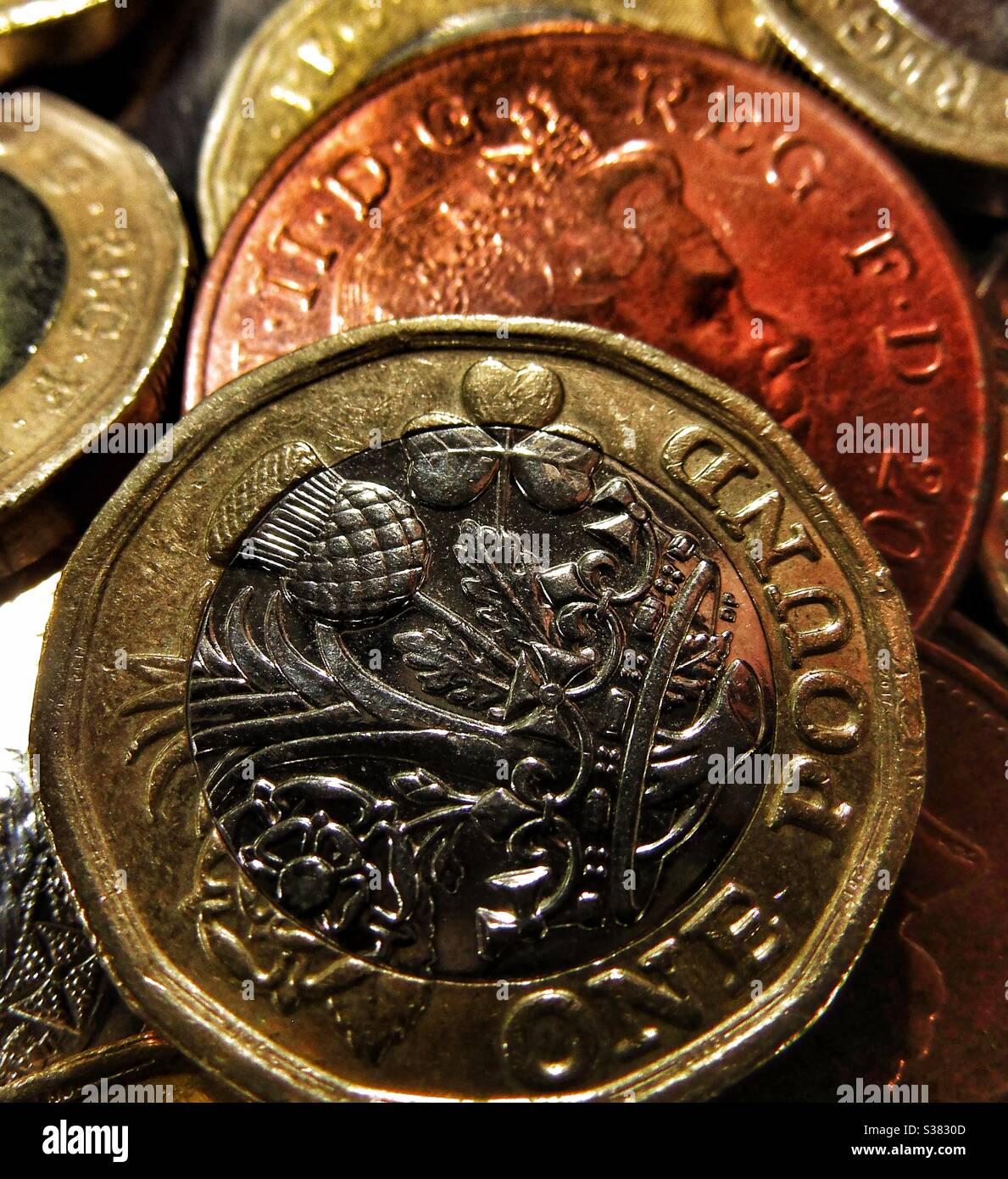 Macro Photography - Money - Smartphone Captured Stock Image