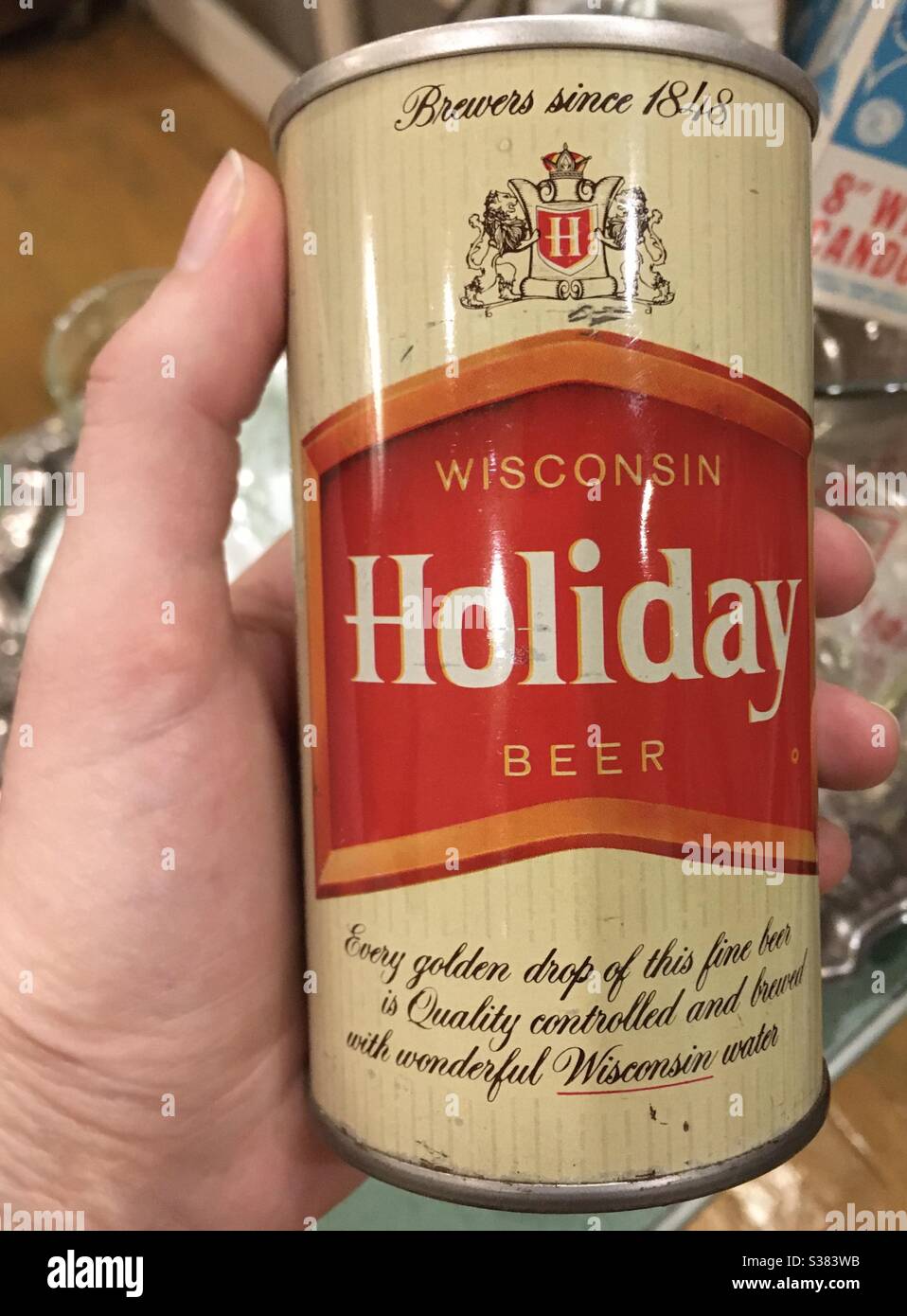 Christmas in Wisconsin with “Wisconsin Holiday Beer”! - Smartphone Captured Stock Image
