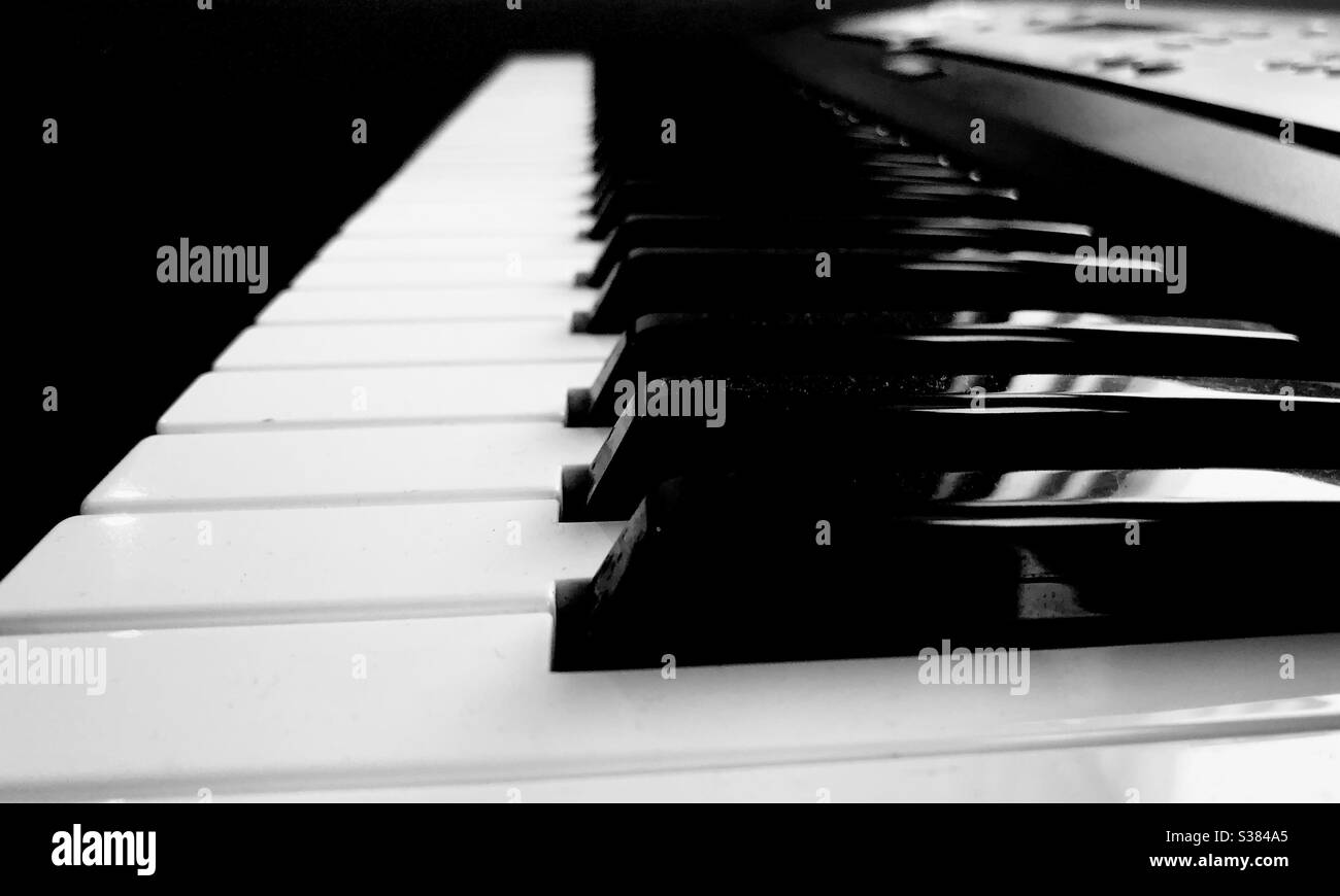 Black and white music Stock Photo Alamy