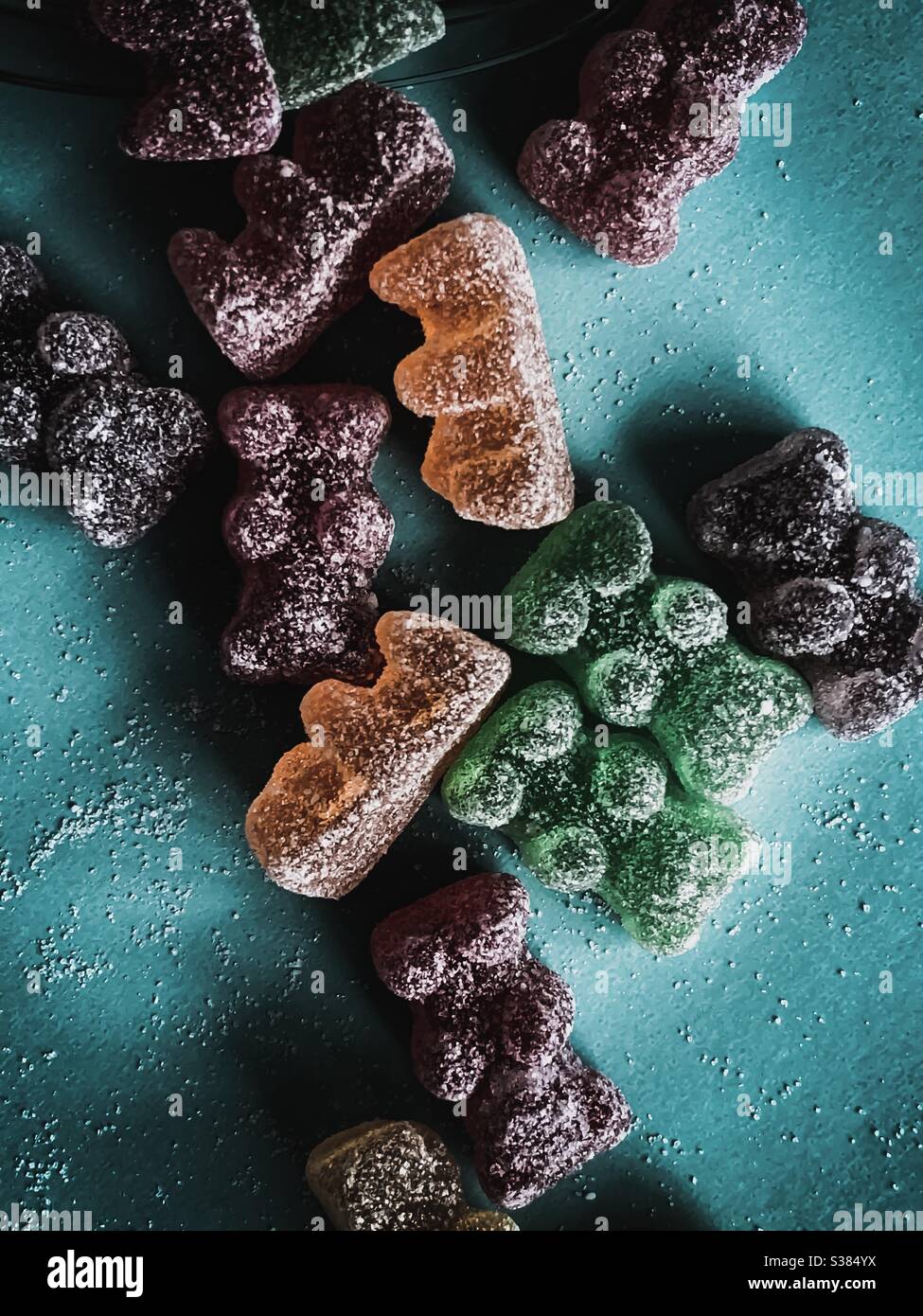 Sugar coated jelly teddy candy hi-res stock photography and images - Alamy
