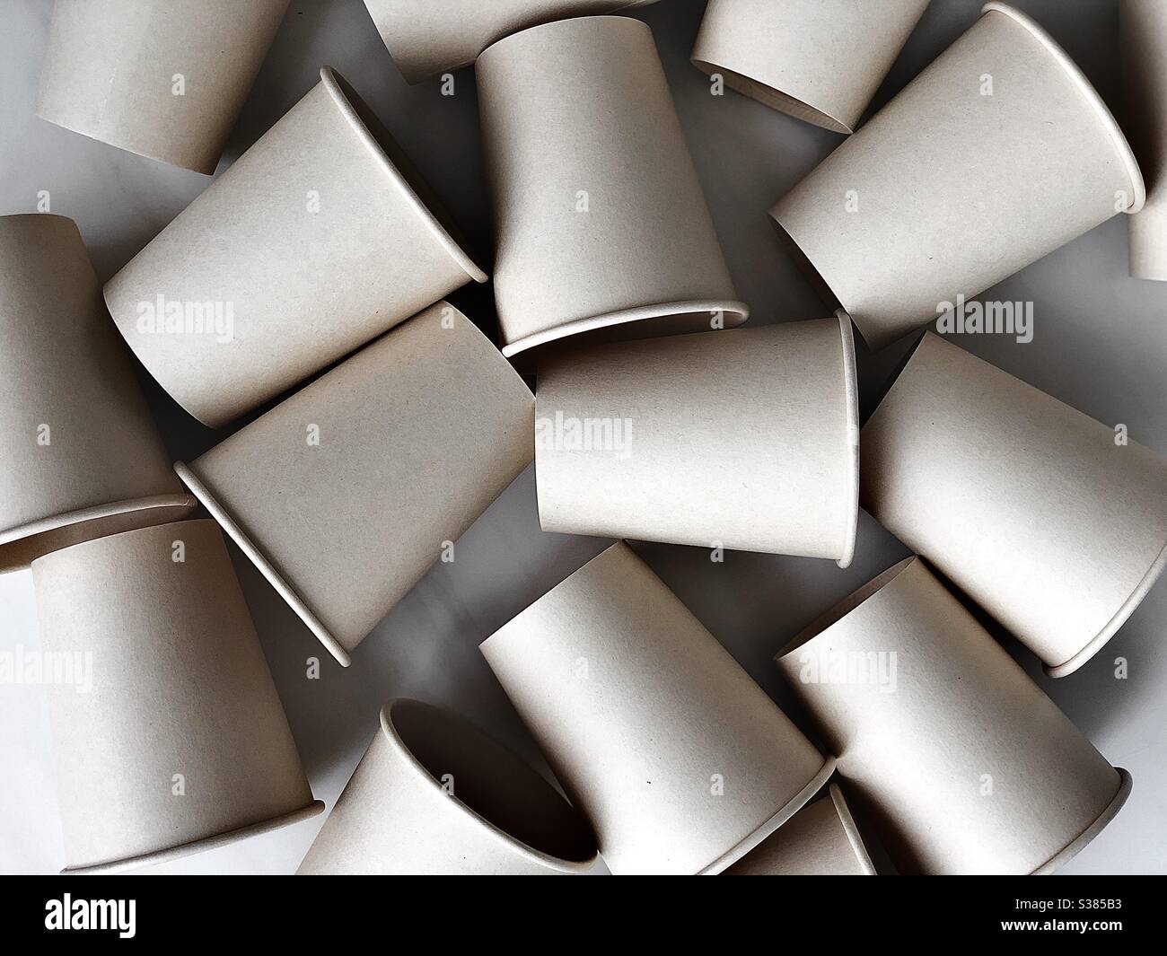 Paper cups eco-friendly Stock Photo