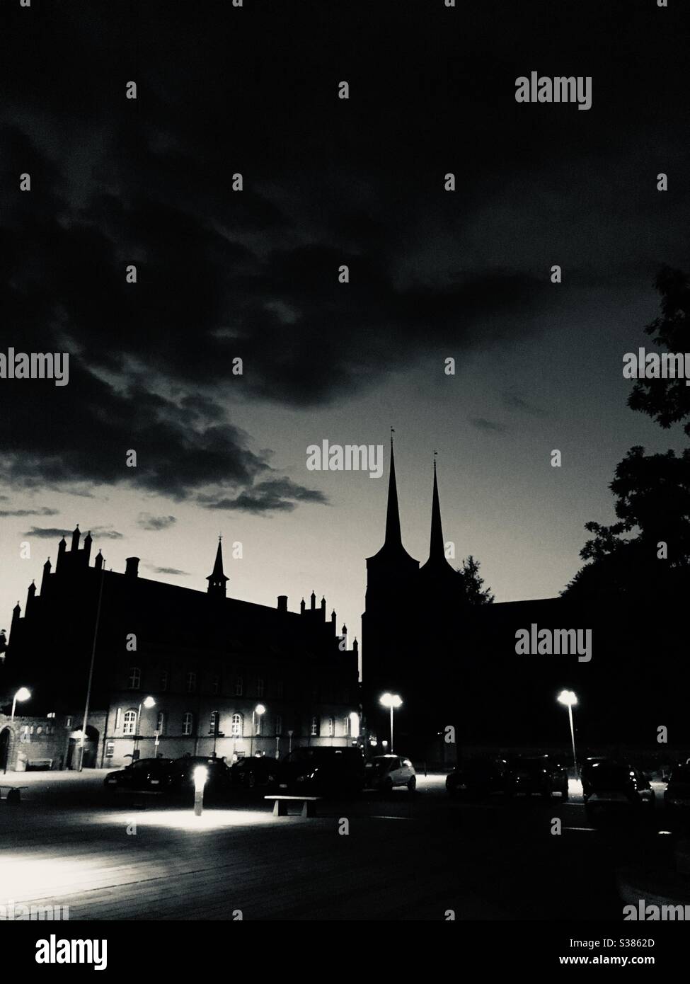 Roskilde night - Smartphone Captured Stock Image