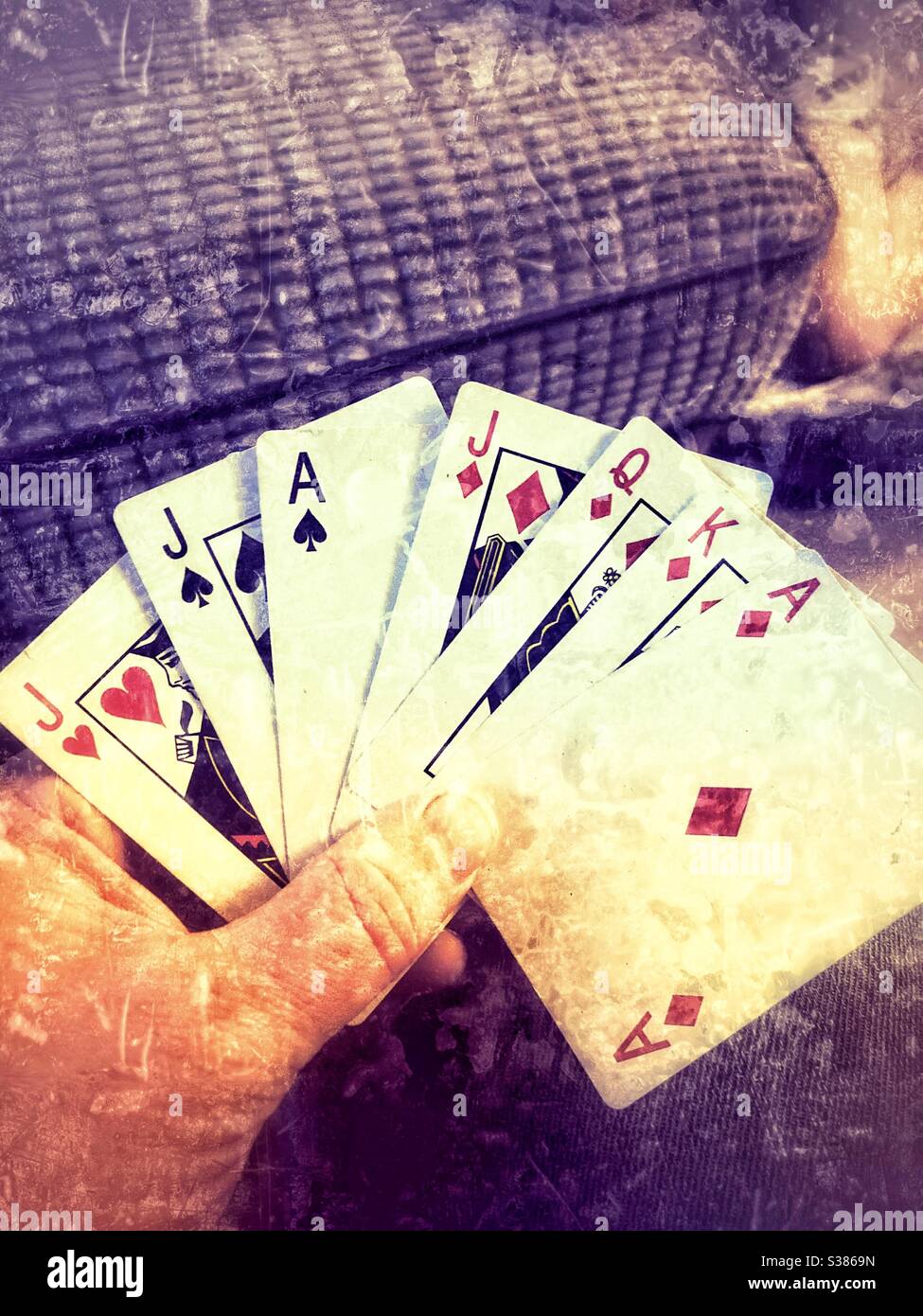 Hand of cards Stock Photo Alamy