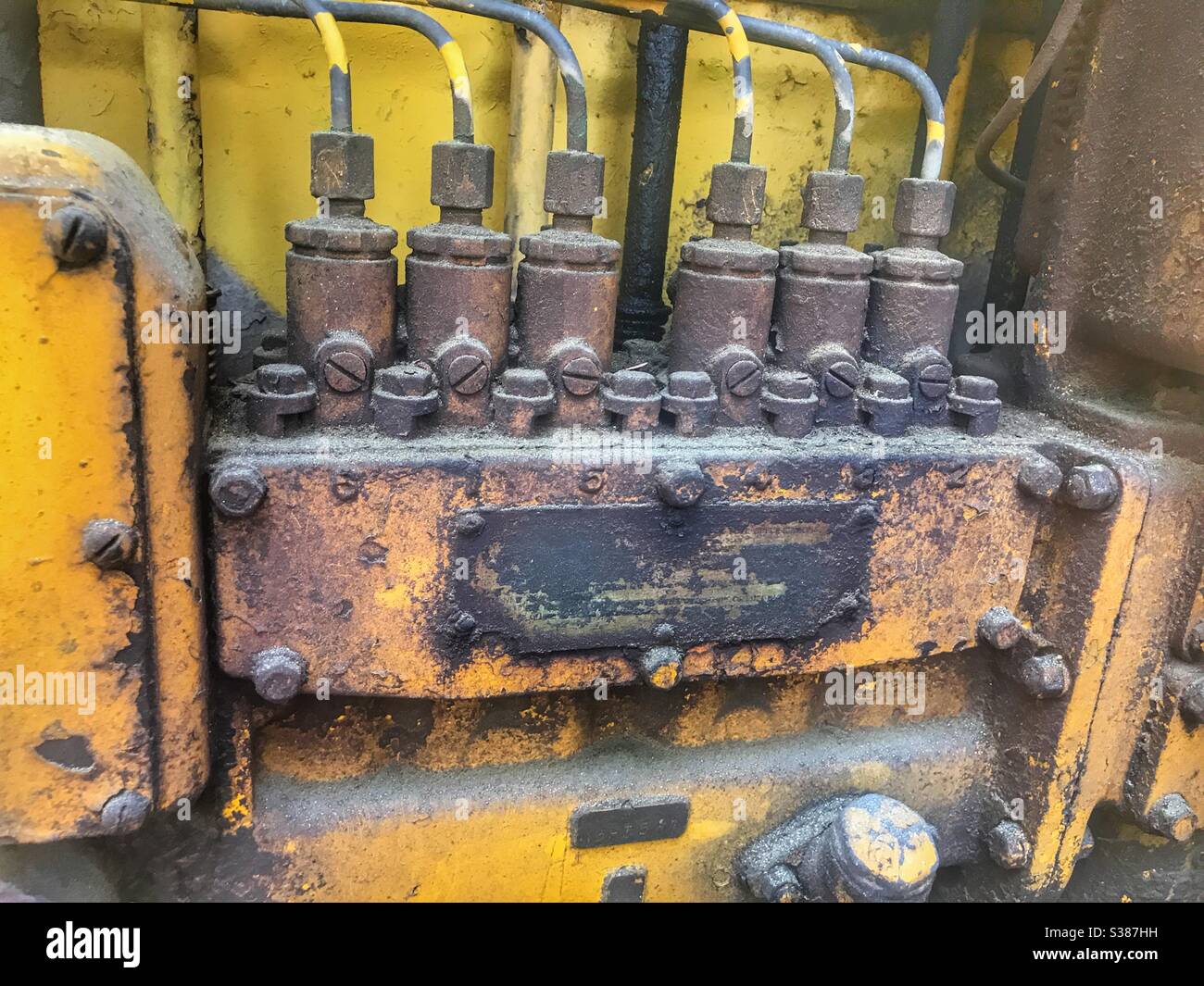Logging equipment at the Collier state park in Oregon - Smartphone Captured Stock Image