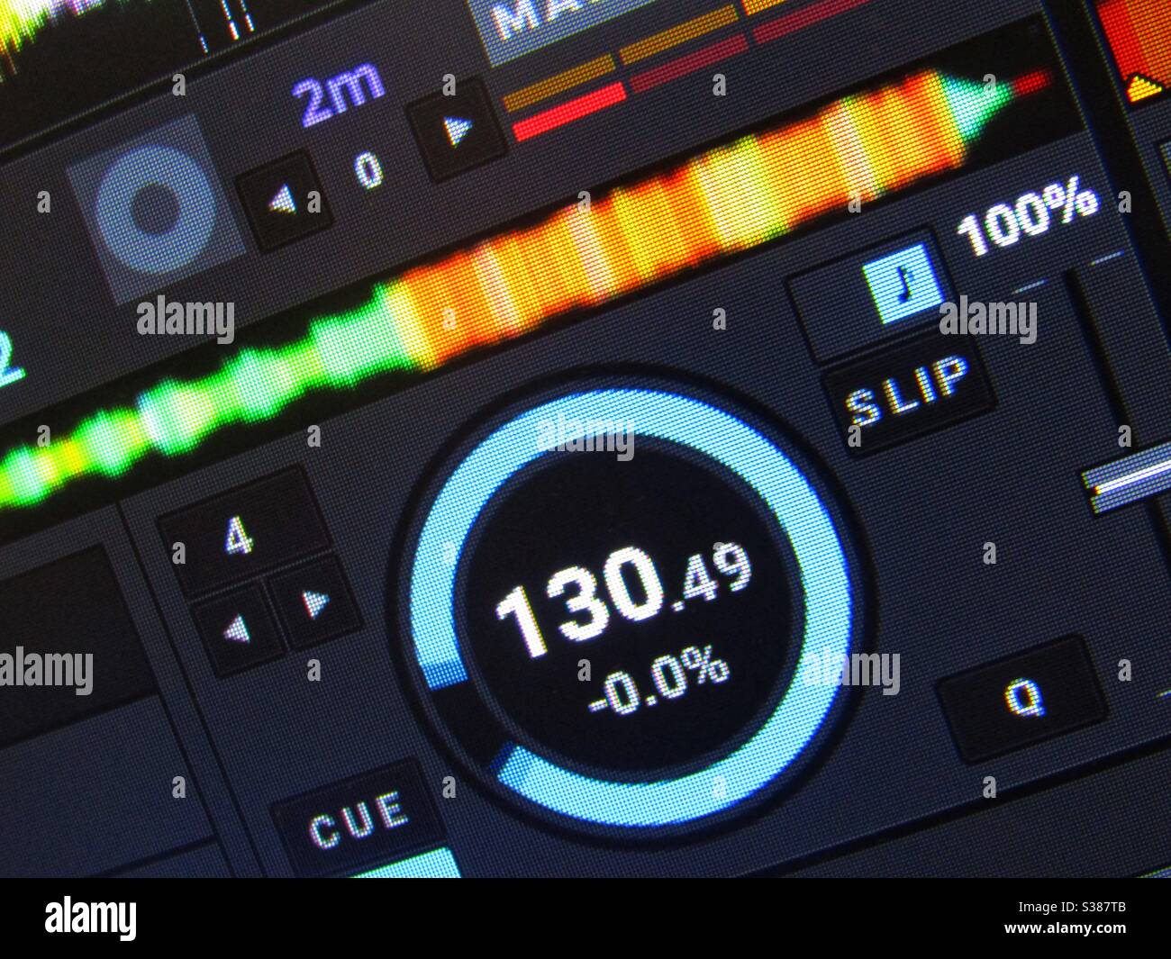 Macro Photography - DJ set - Smartphone Captured Stock Image