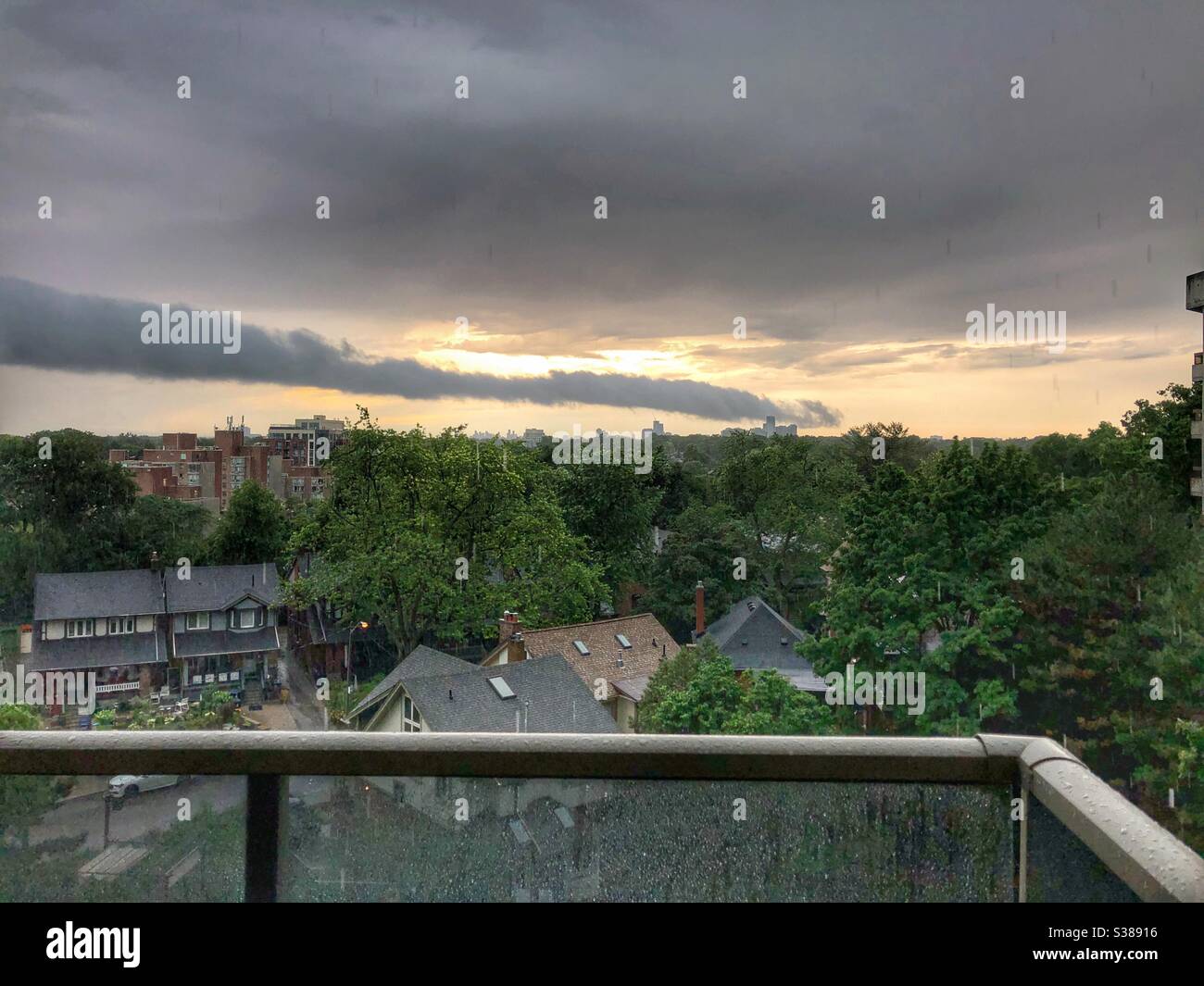 Storm clouds rolling in. - Smartphone Captured Stock Image