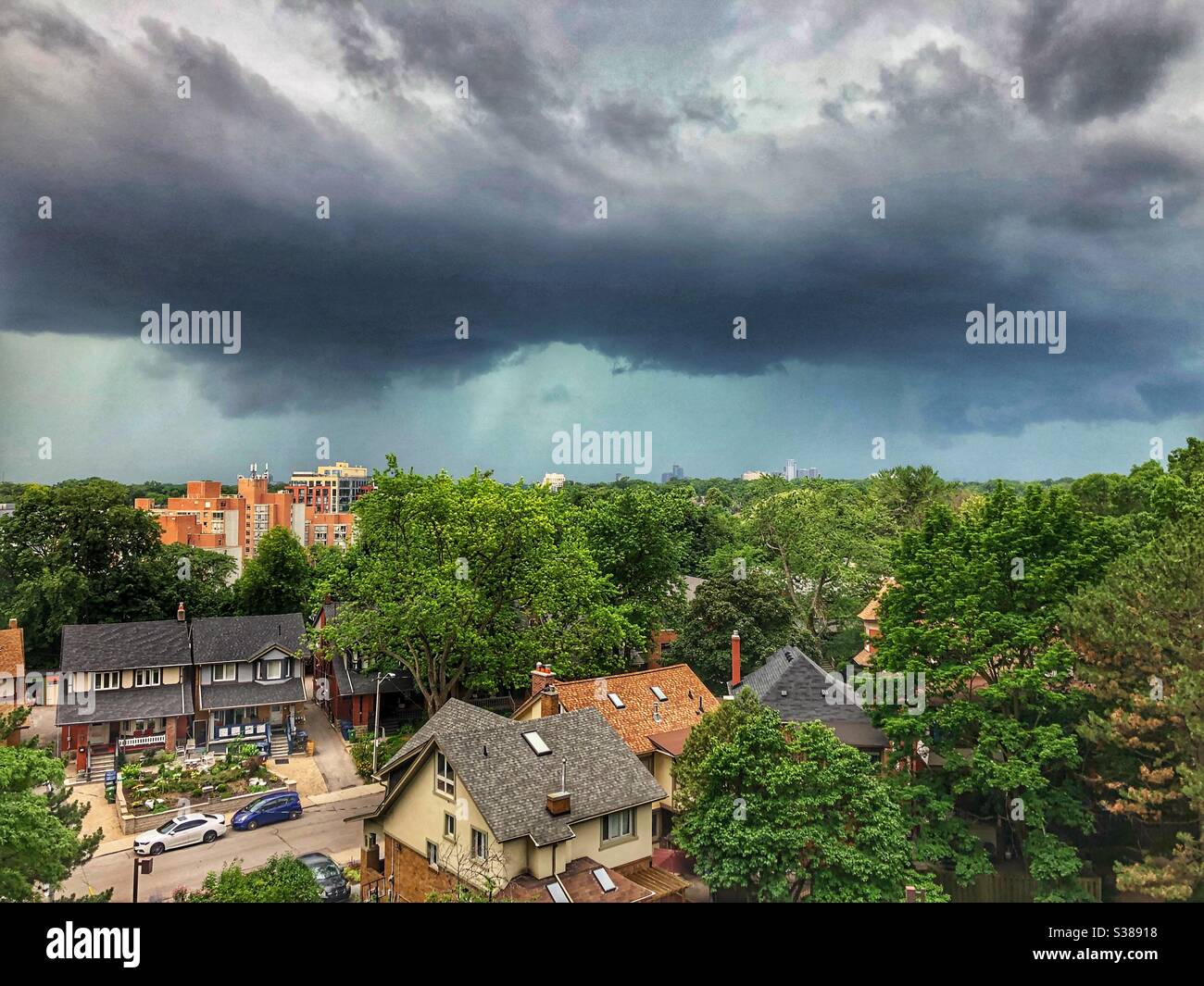 Storm clouds rolling in. - Smartphone Captured Stock Image