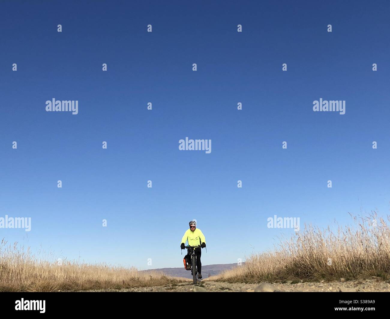 Biking in the great outdoors - Smartphone Captured Stock Image