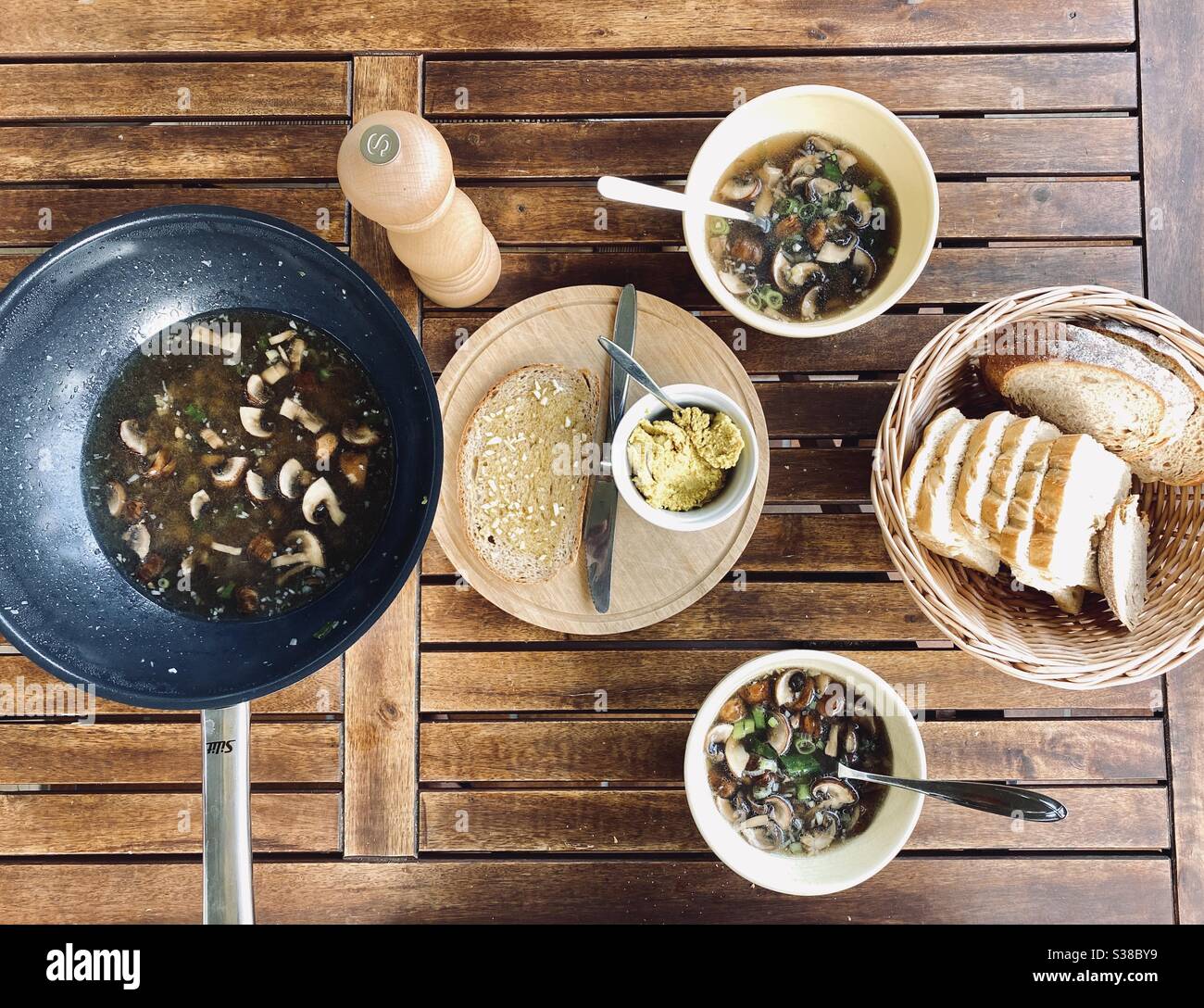 Food photography experiment at home - Smartphone Captured Stock Image