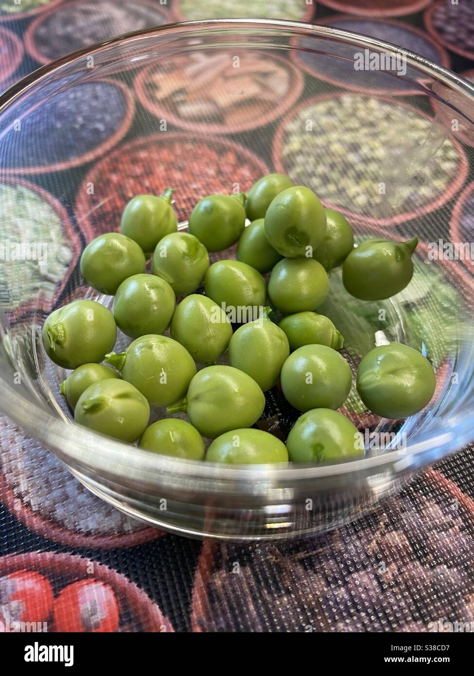 Fresh Home Grown Garden Pea - Smartphone Captured Stock Image