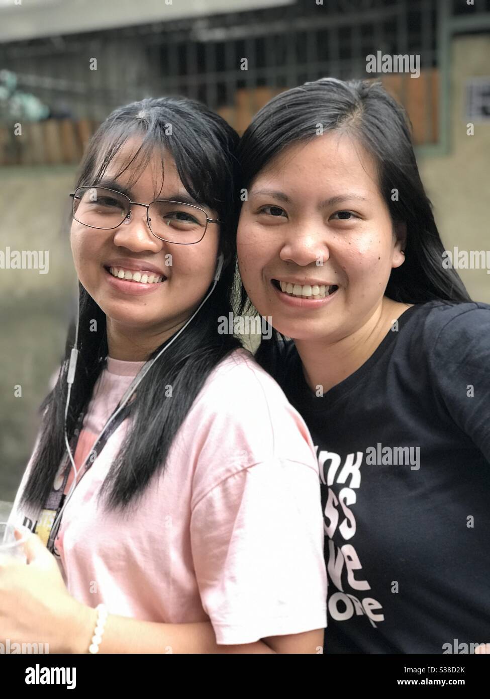 a photo of a filipina best of friends Stock Photo