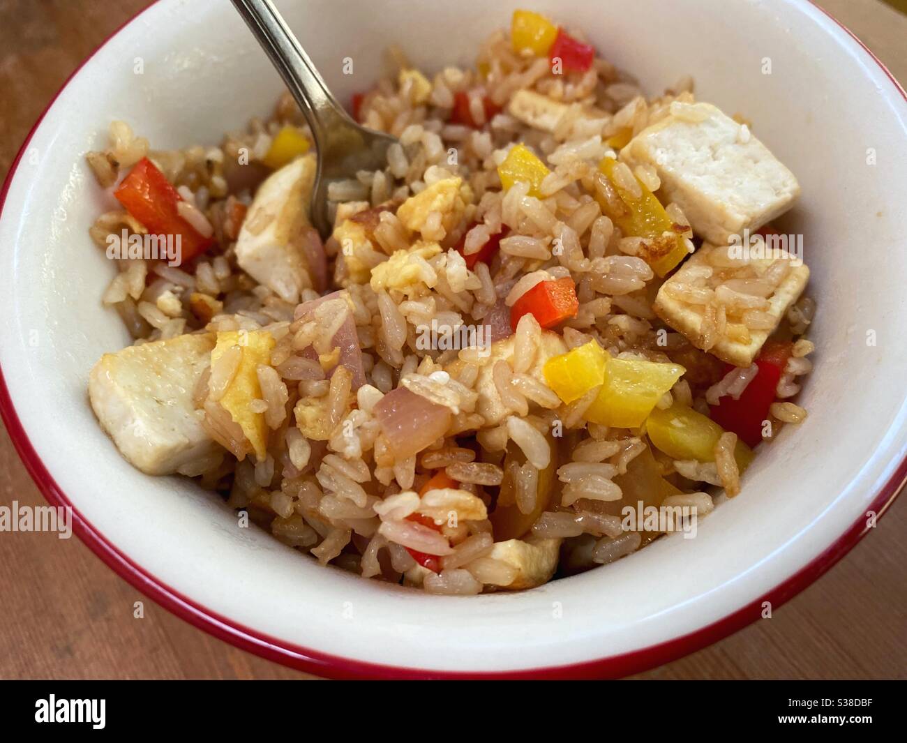 Vegan fried rice Stock Photo - Alamy