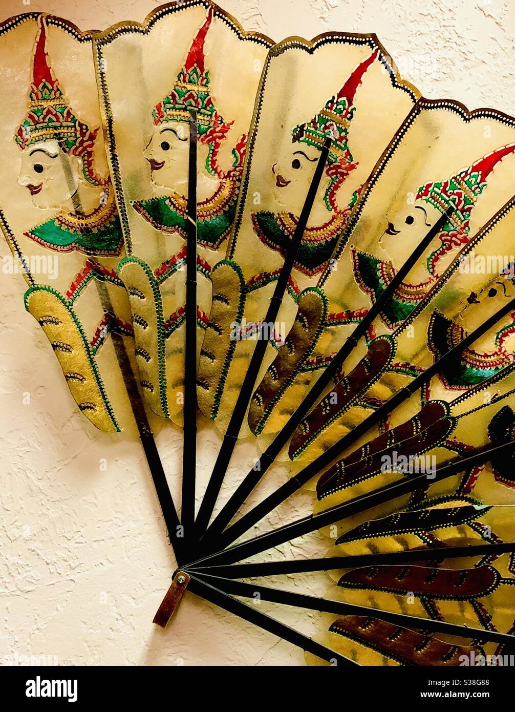 Still life of a beautiful Indonesian fan. - Smartphone Captured Stock Image