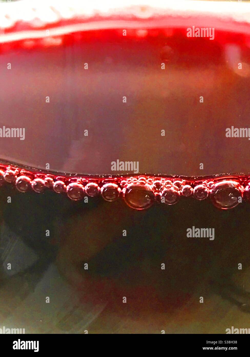 Red wine. Close view. - Smartphone Captured Stock Image