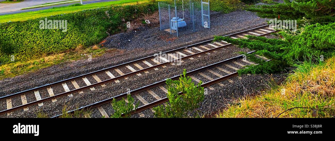 Railway track - Smartphone Captured Stock Image