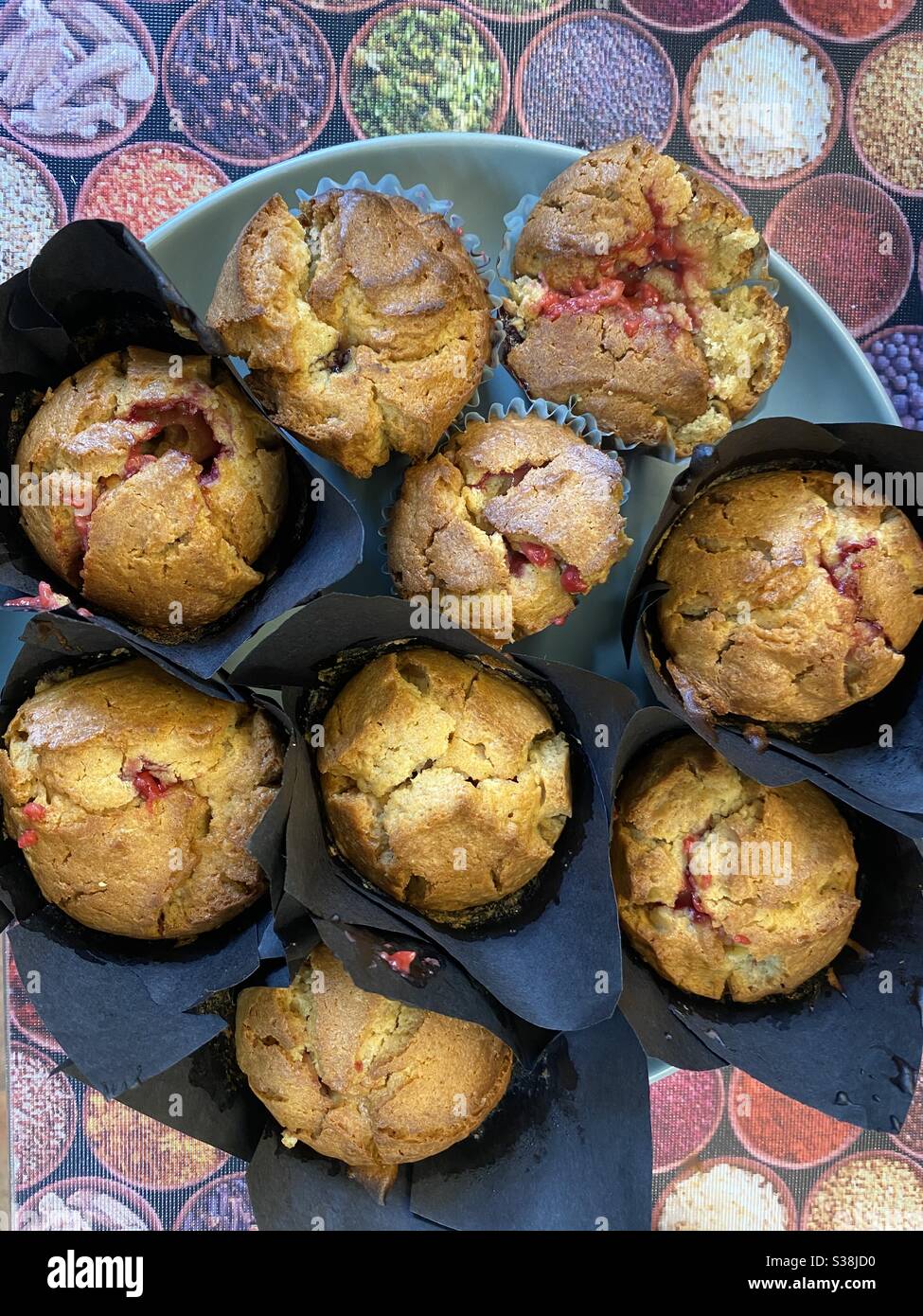 Muffinlicous Food from the oven - Smartphone Captured Stock Image